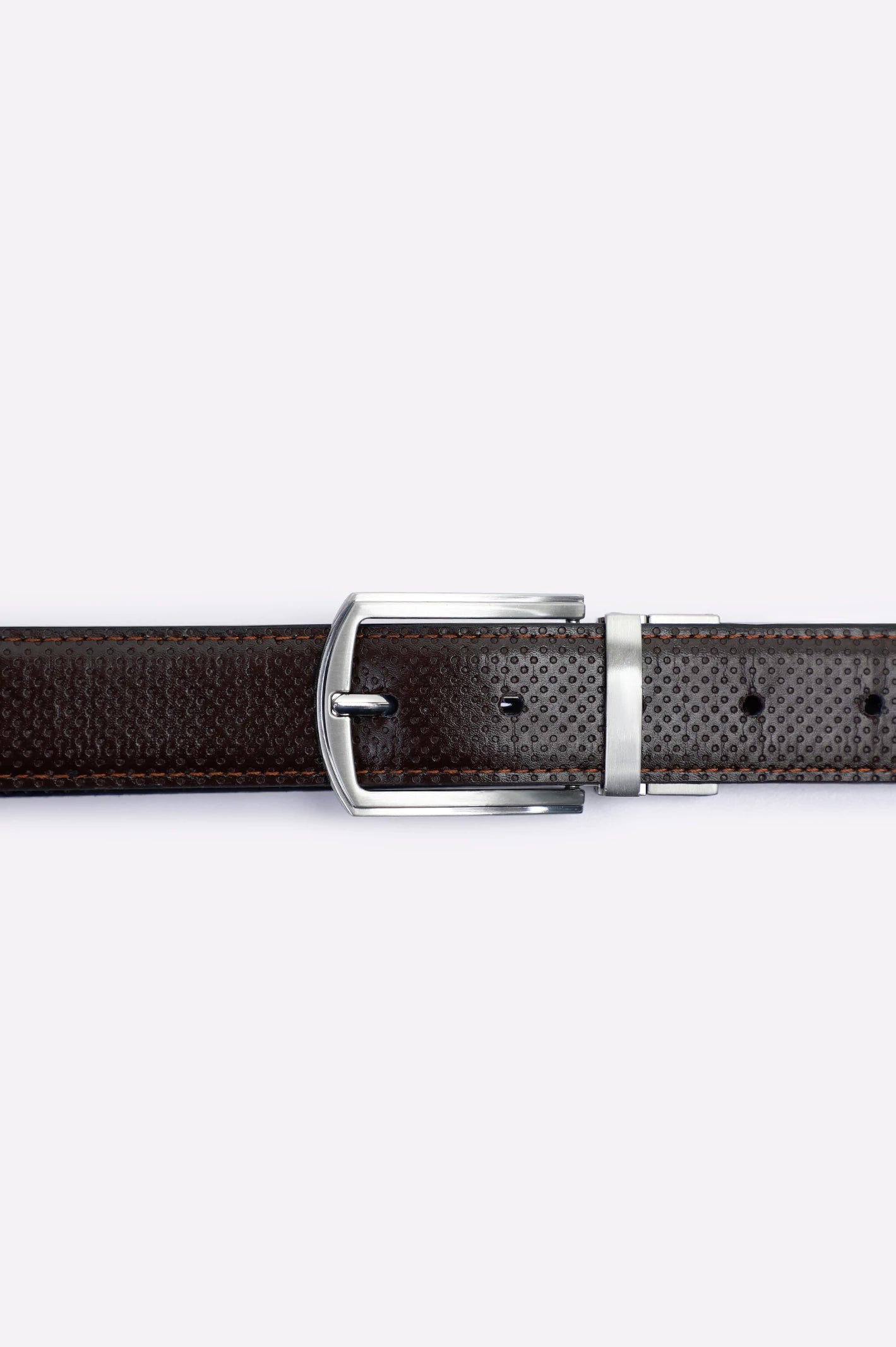 Dark Brown Men's Belt - Image 2