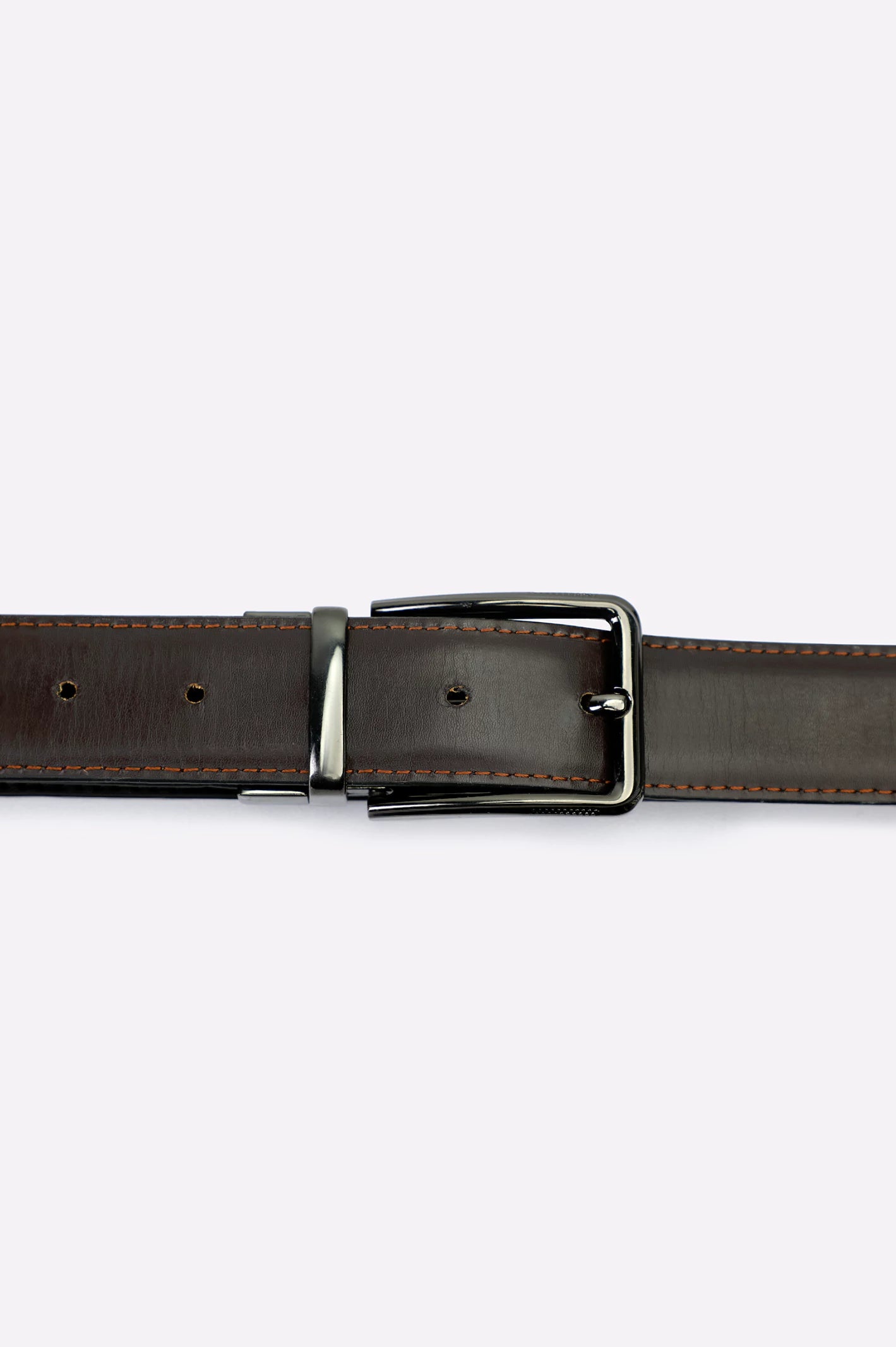 Black Brown Reversible Men's Belt - Image 2