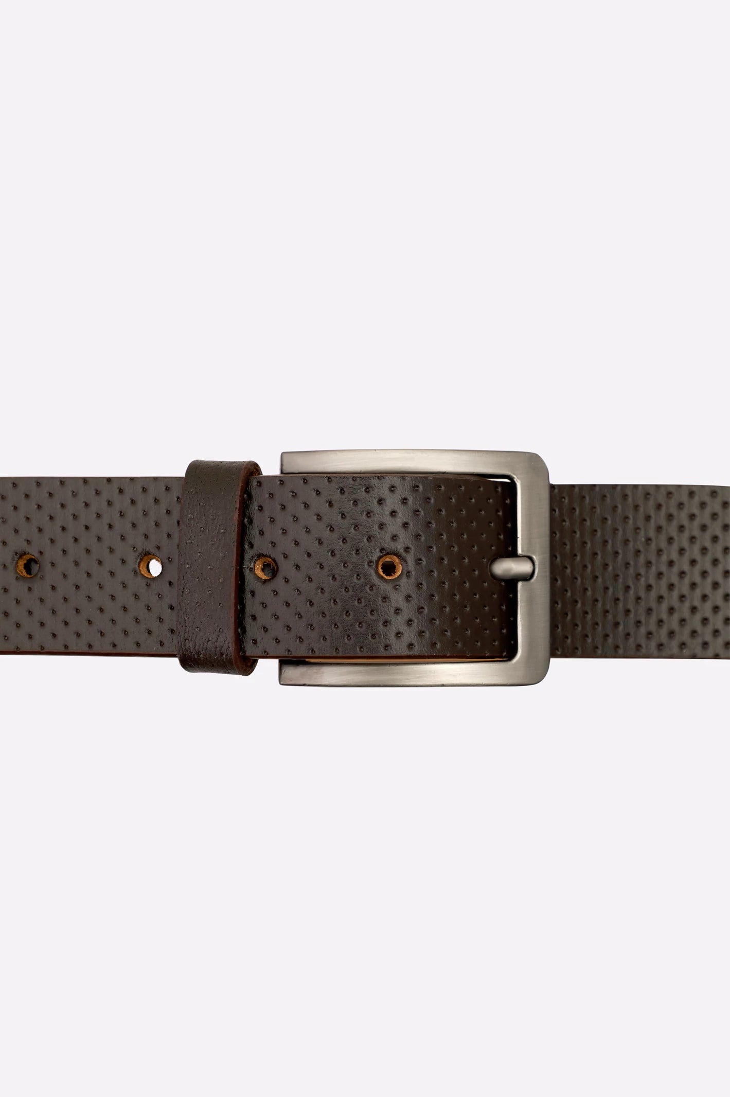Dark Brown Men's Belt - Image 2