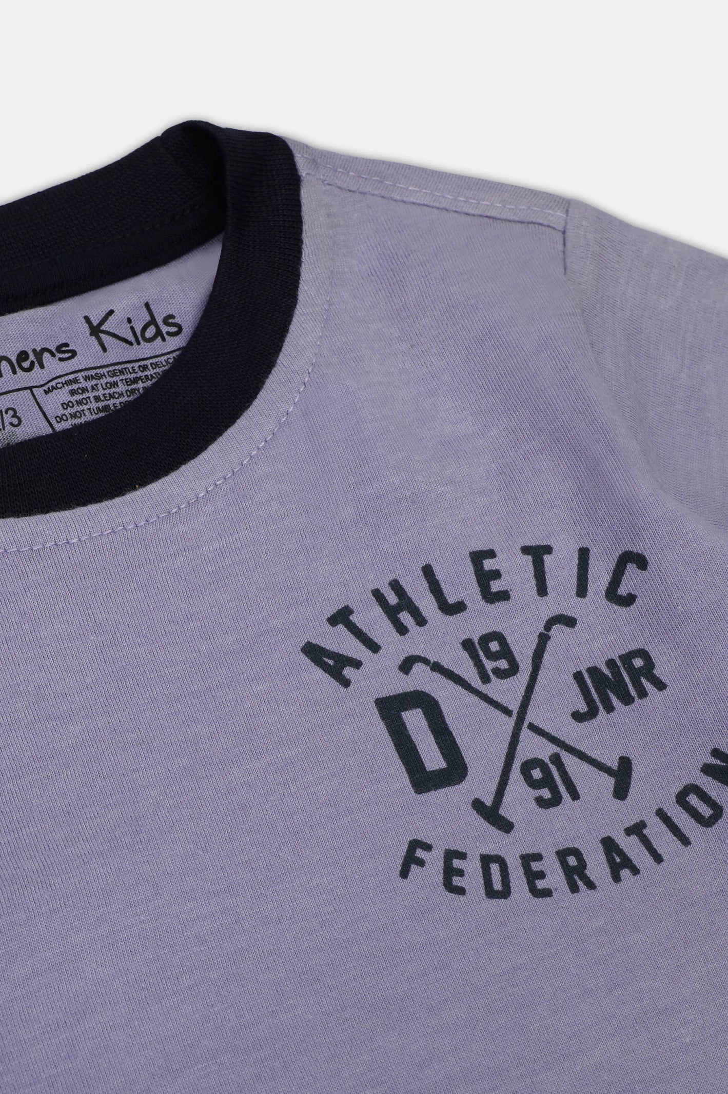 Boys Purple Statement T-Shirt - Image 3