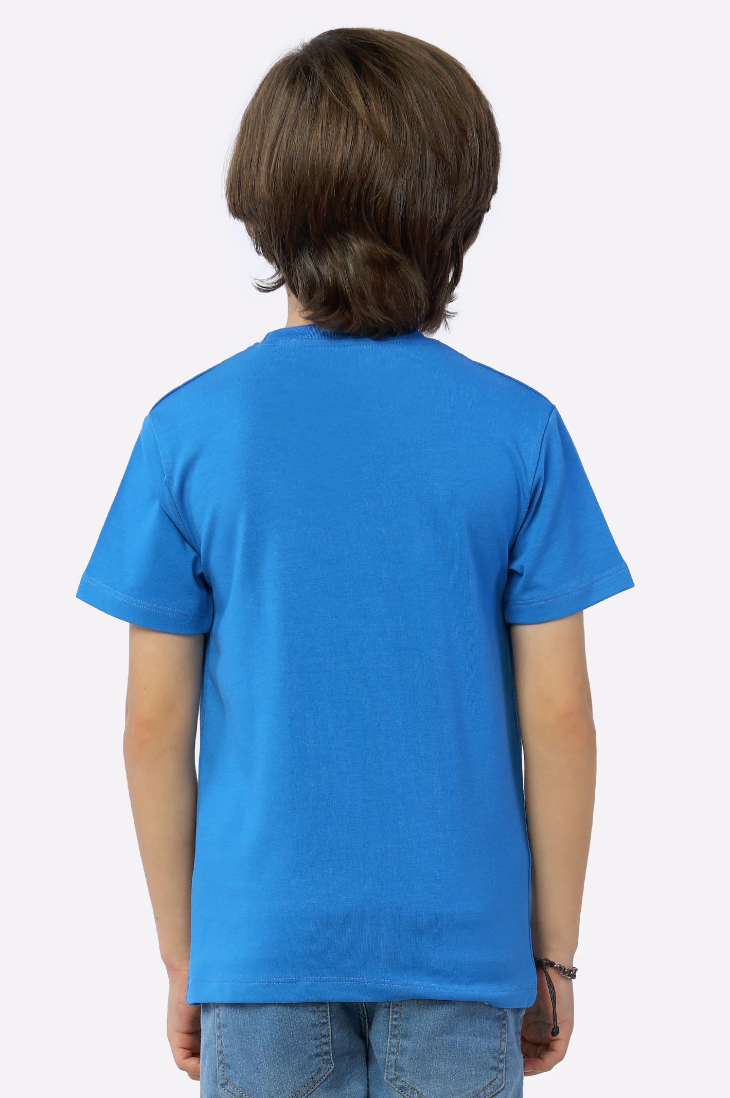 Royal Blue Graphic Printed T-Shirt - Image 3