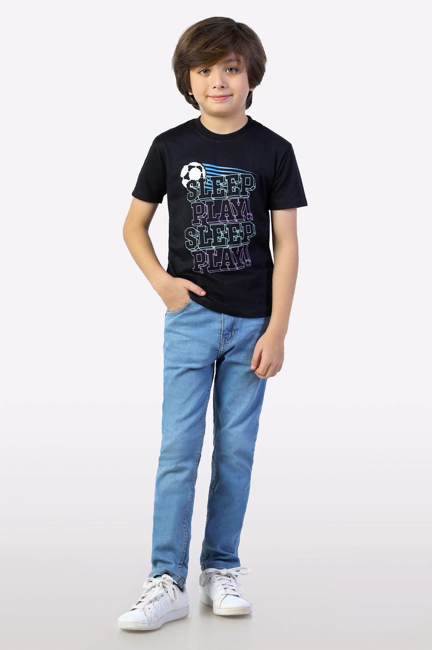 Black Graphic Print T-Shirt - Image 2