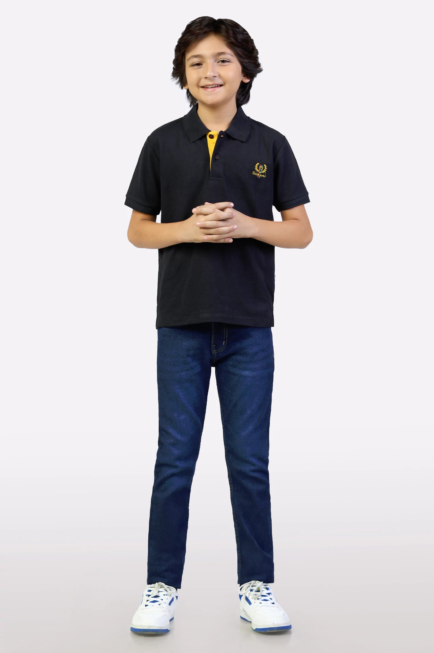 Black Logo Statement Polo - Image 2