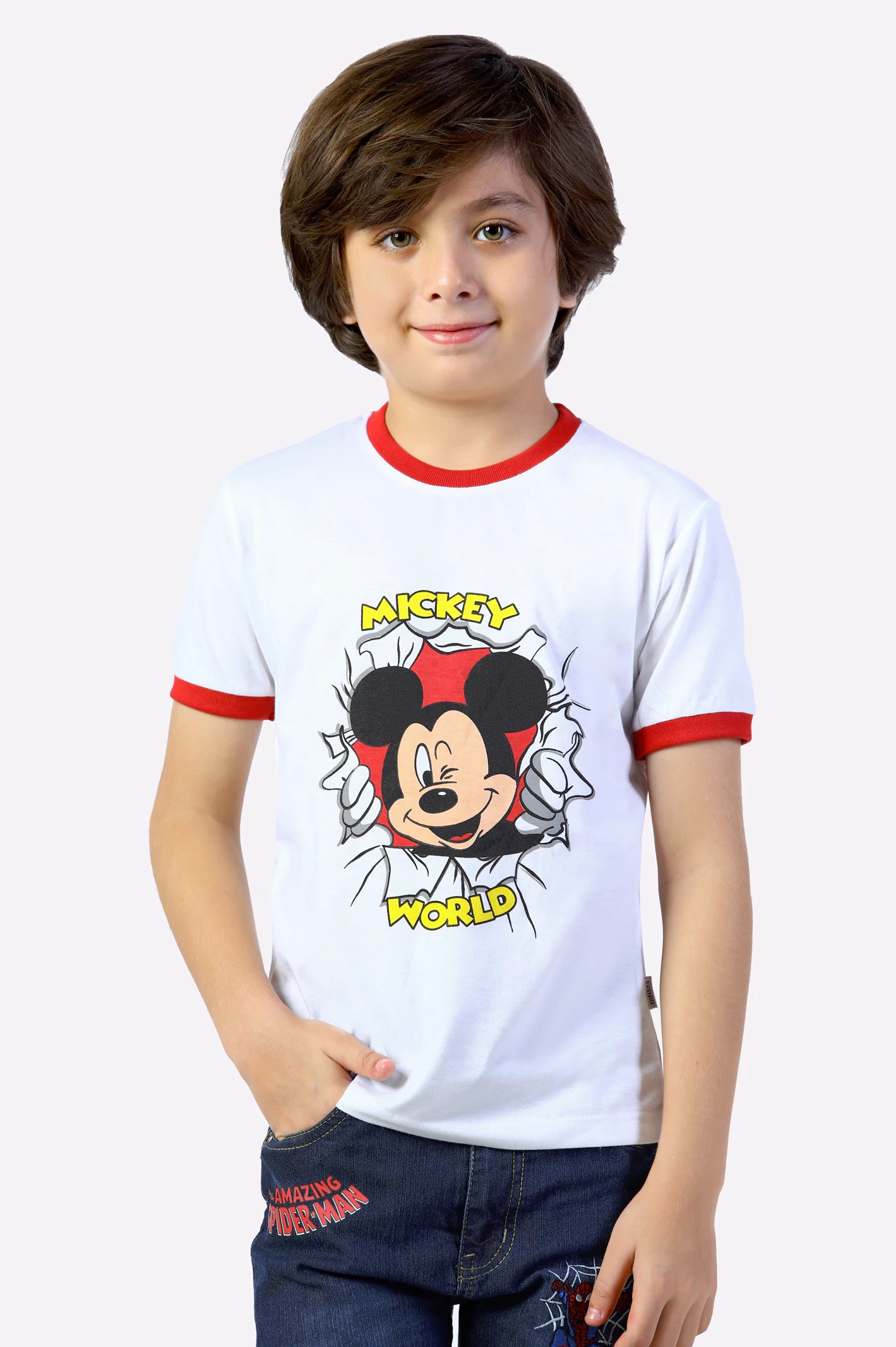 Mickey World Graphic Printed T-Shirt