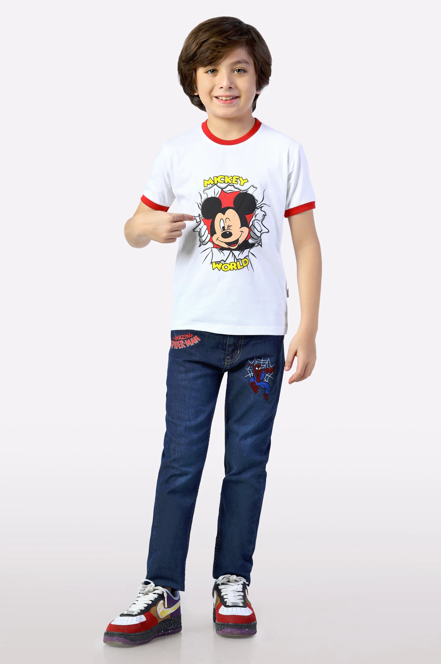 Mickey World Graphic Printed T-Shirt - Image 2