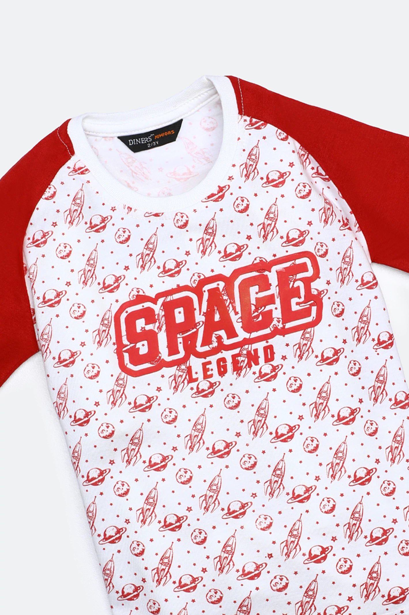 White All Over Printed T-Shirt - Image 2