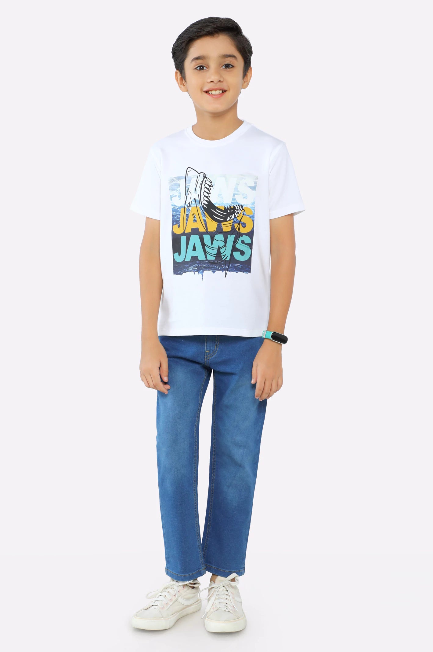 Shark Graphic Printed T-Shirt - Image 2