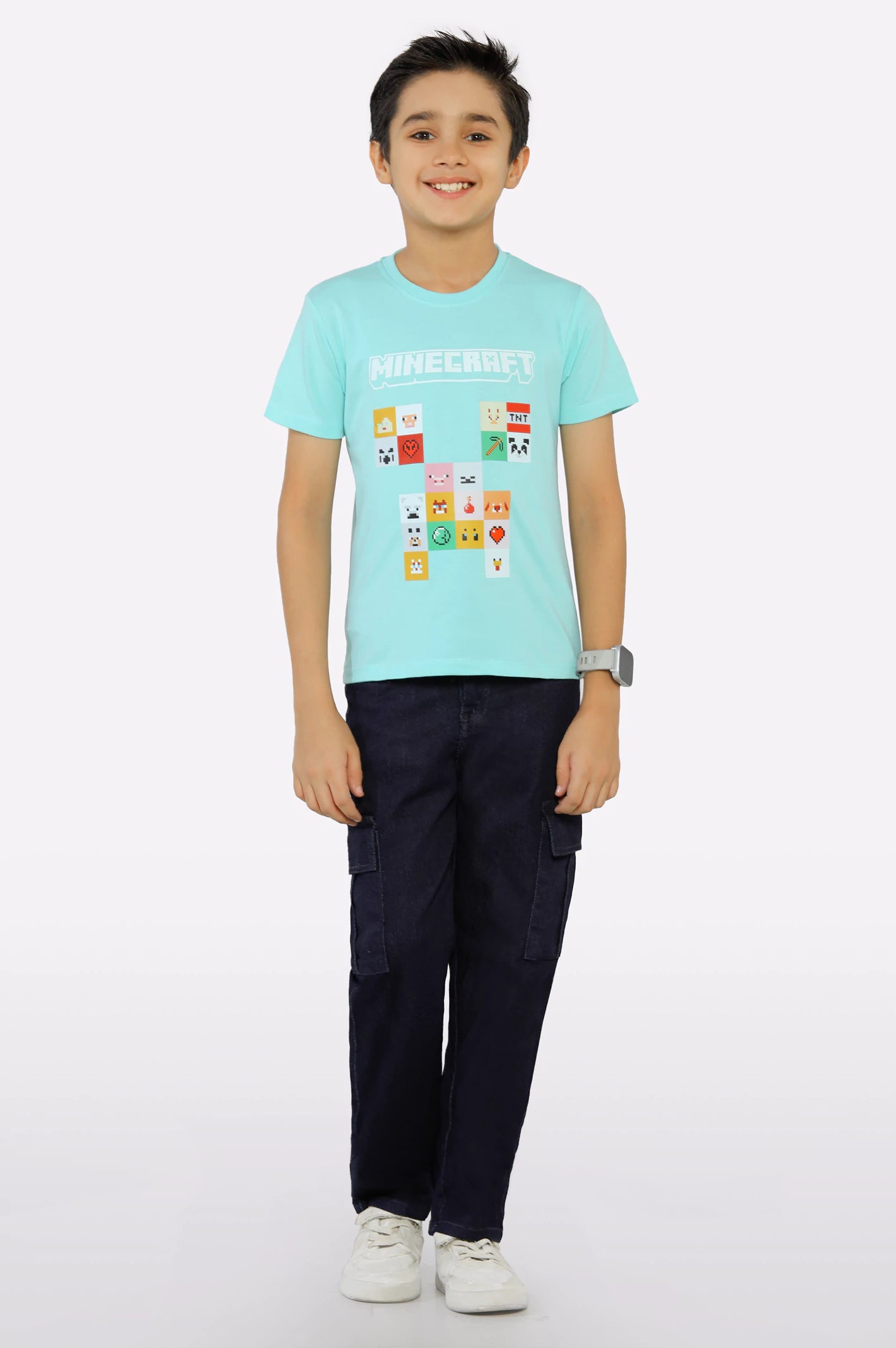 Aqua Graphic Print T-Shirt - Image 2