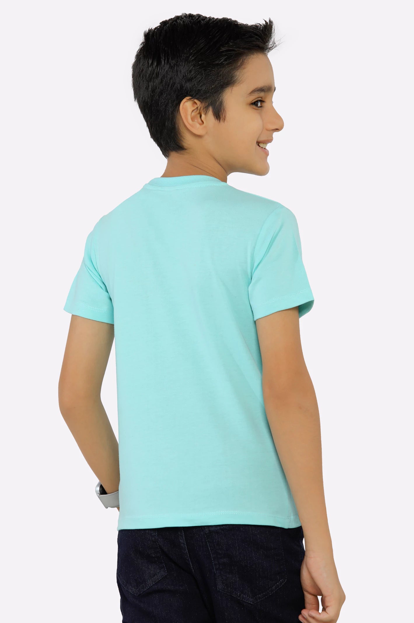 Aqua Graphic Print T-Shirt - Image 3