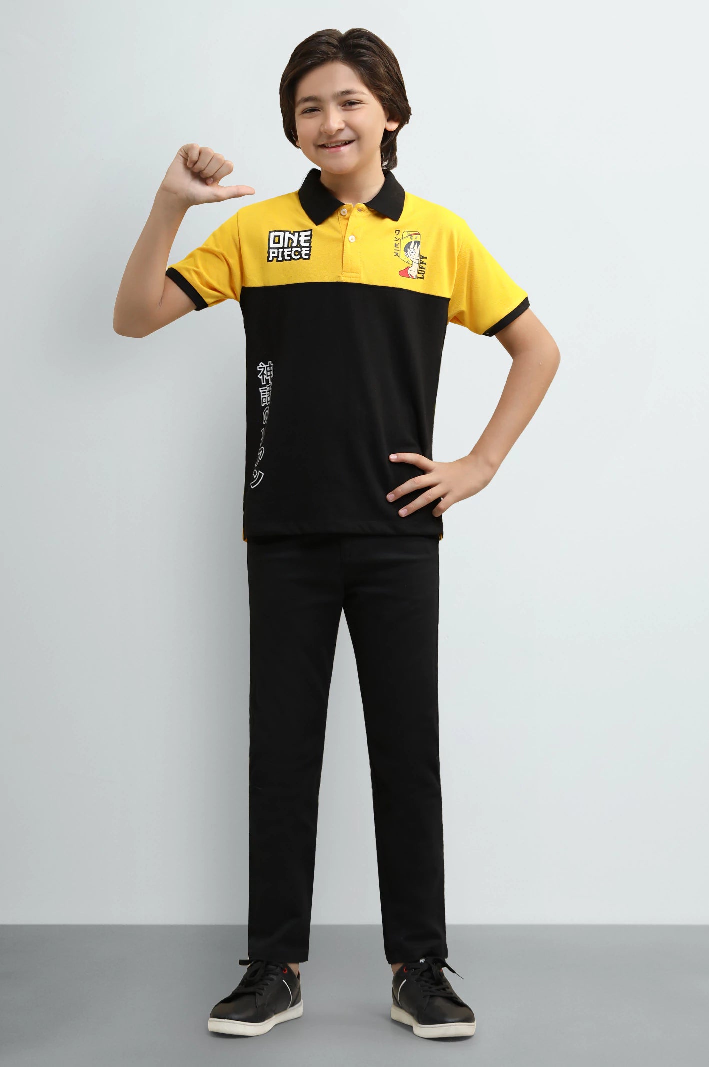 Mustard Graphic Boys Polo - Image 2