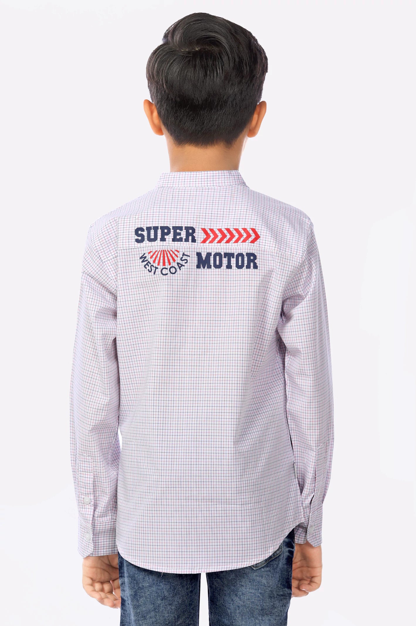 Multicolor Minicheck Boys Shirt - Image 4