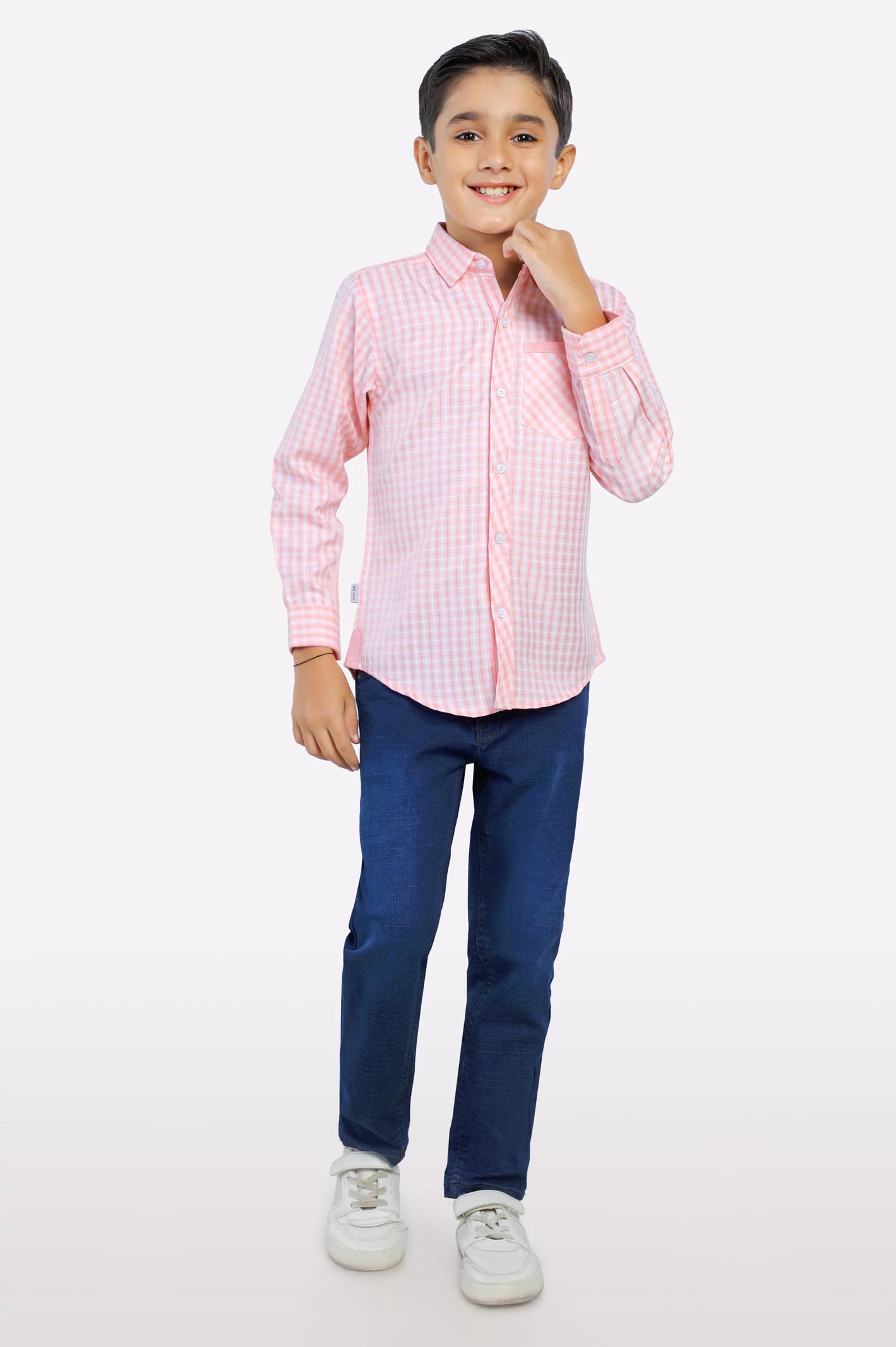 Coral Tattersall Check Casual Shirt - Image 2