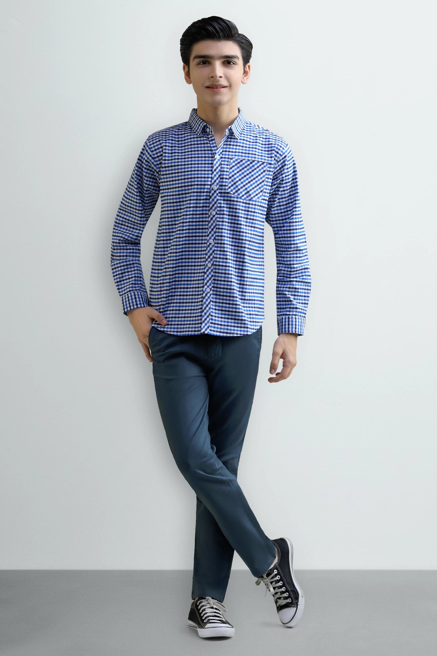 Gingham Check Casual Shirt - Image 2