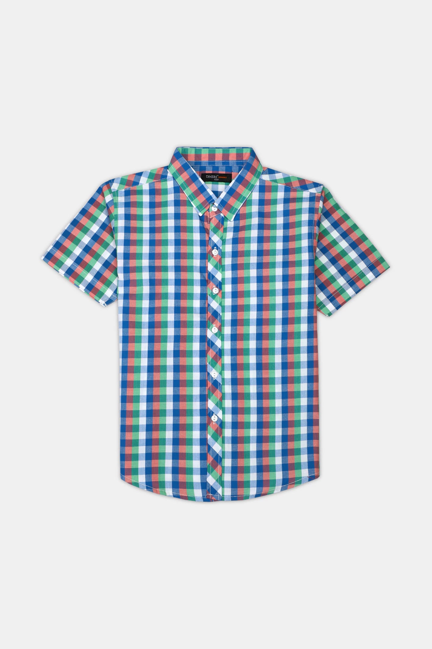Multicolor Gingham Check Casual Shirt
