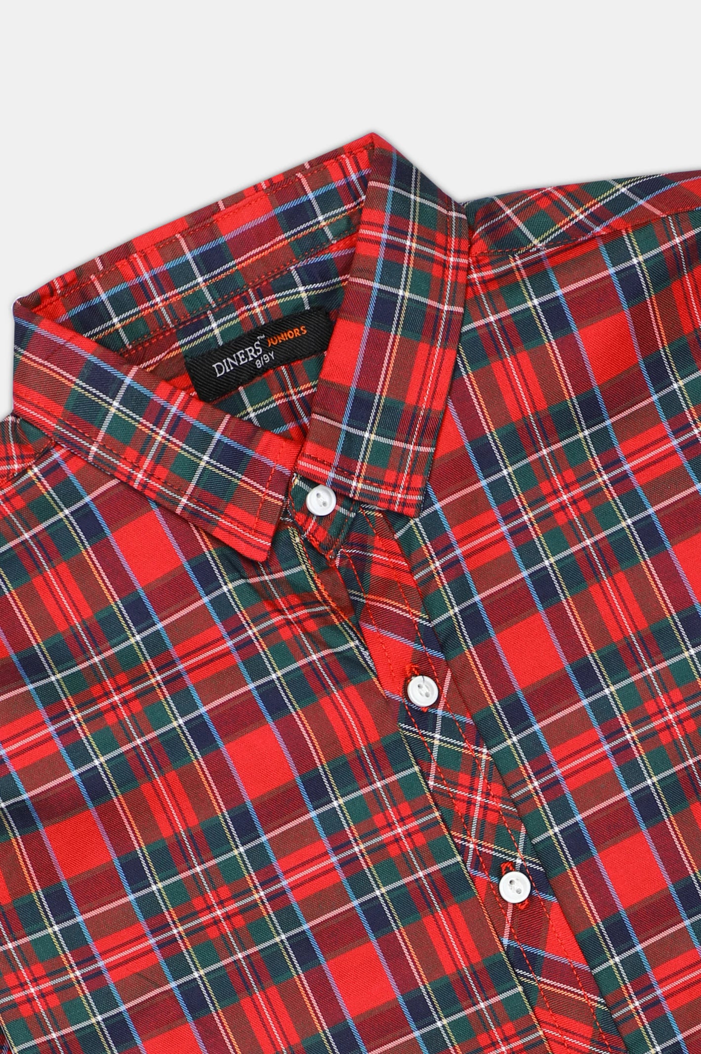 Red Glen Plaid Check Casual Shirt - Image 2