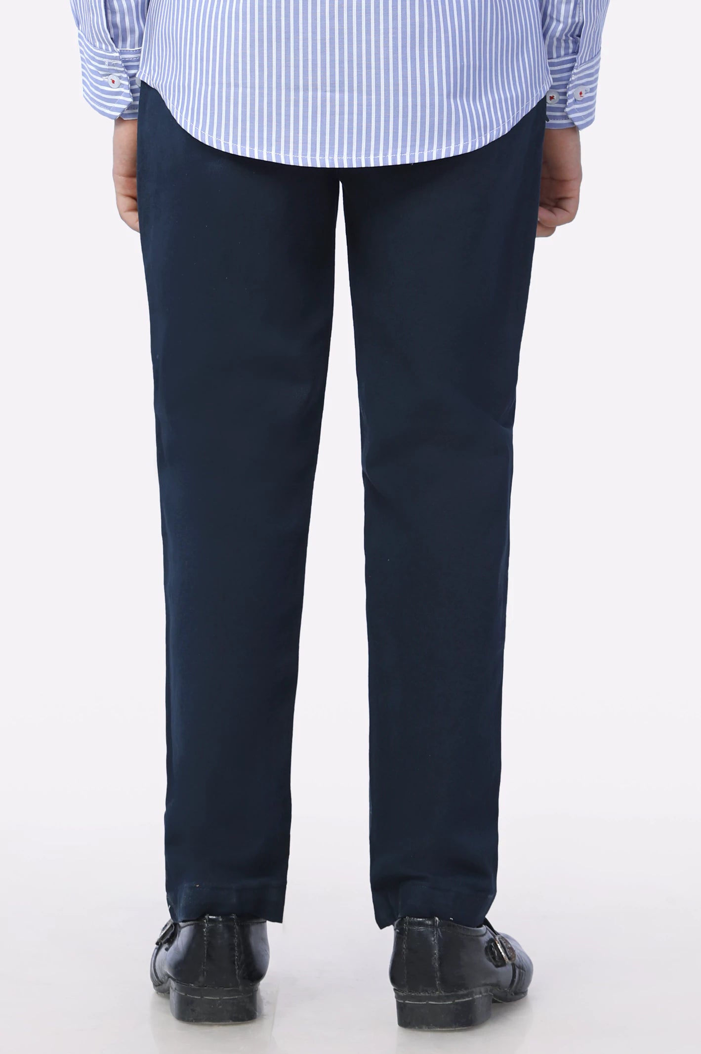 Navy Blue Regular Fit Trouser - Image 3