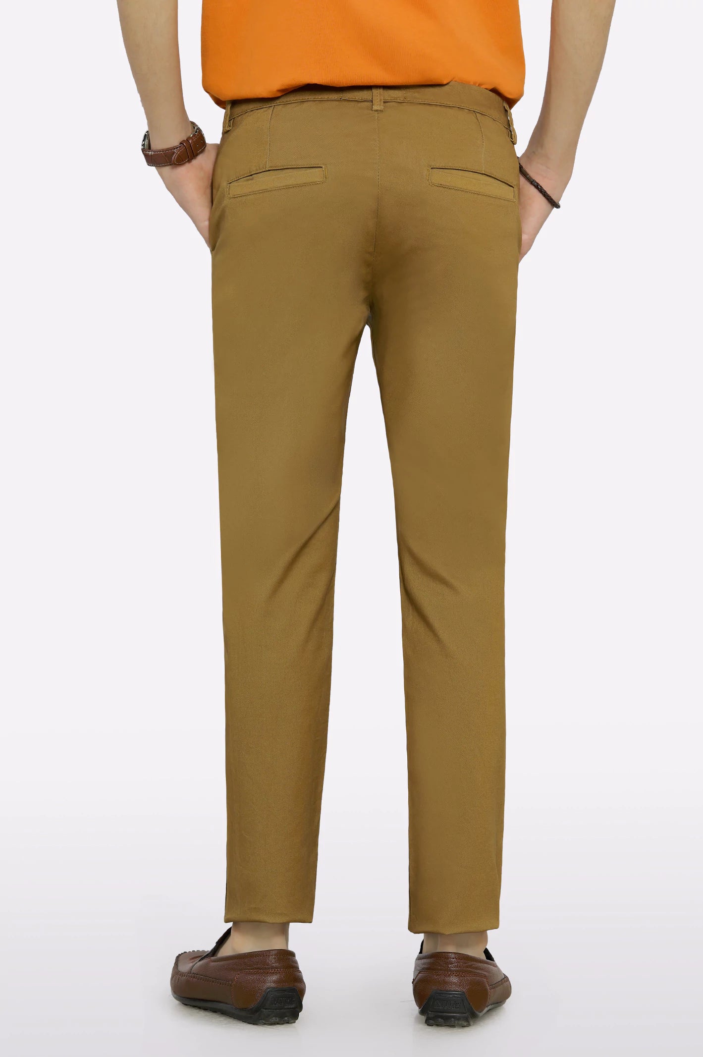 Camel Cotton Chinos For Boys - Image 3