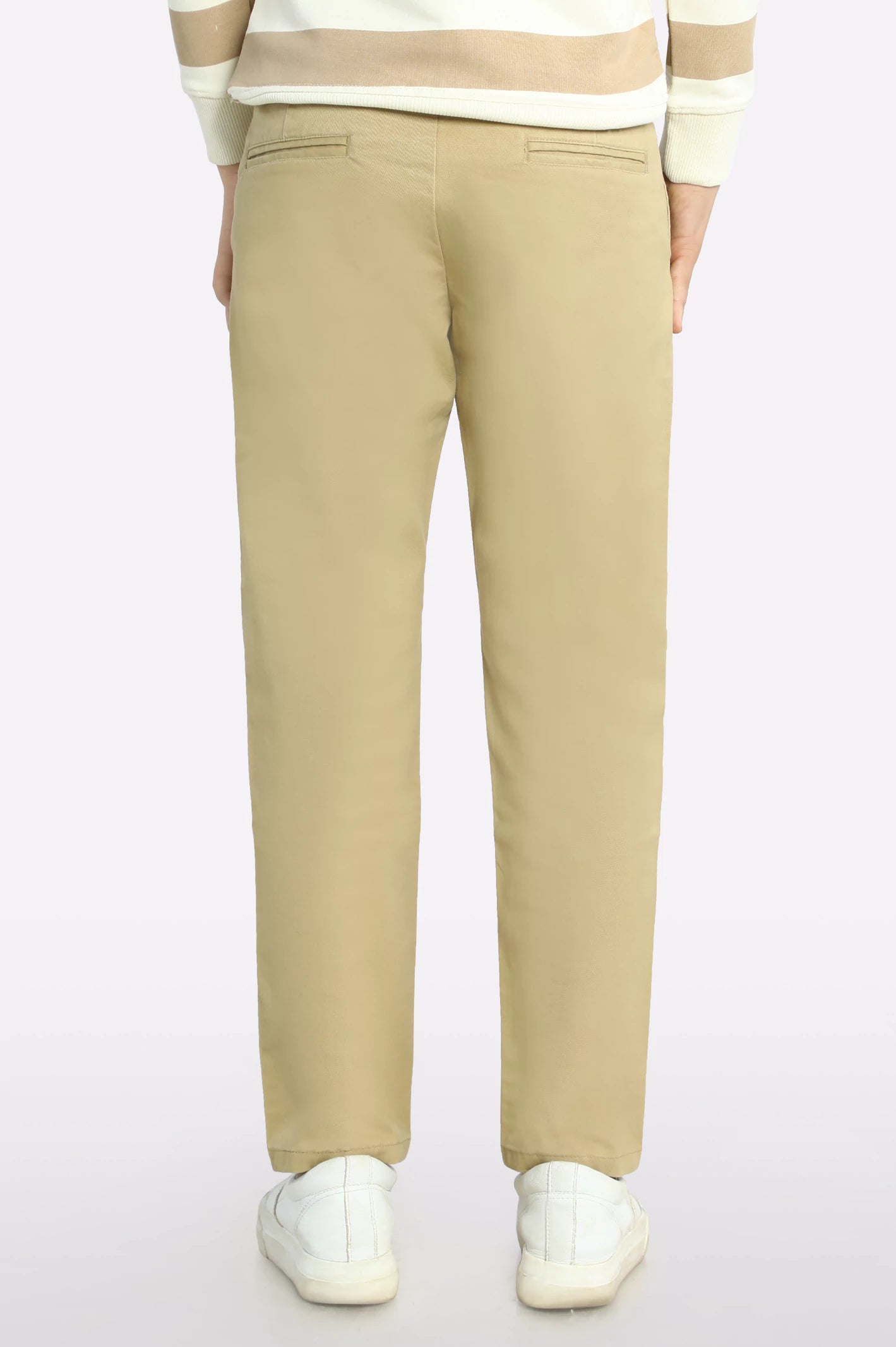 Camel Cotton Chinos For Boys - Image 3