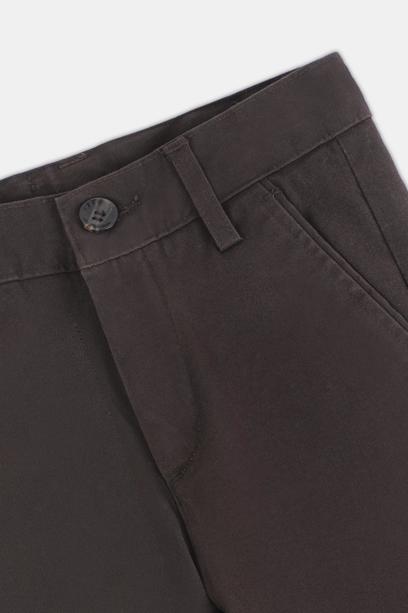 Dark Brown Boys Chino Pants - Image 2