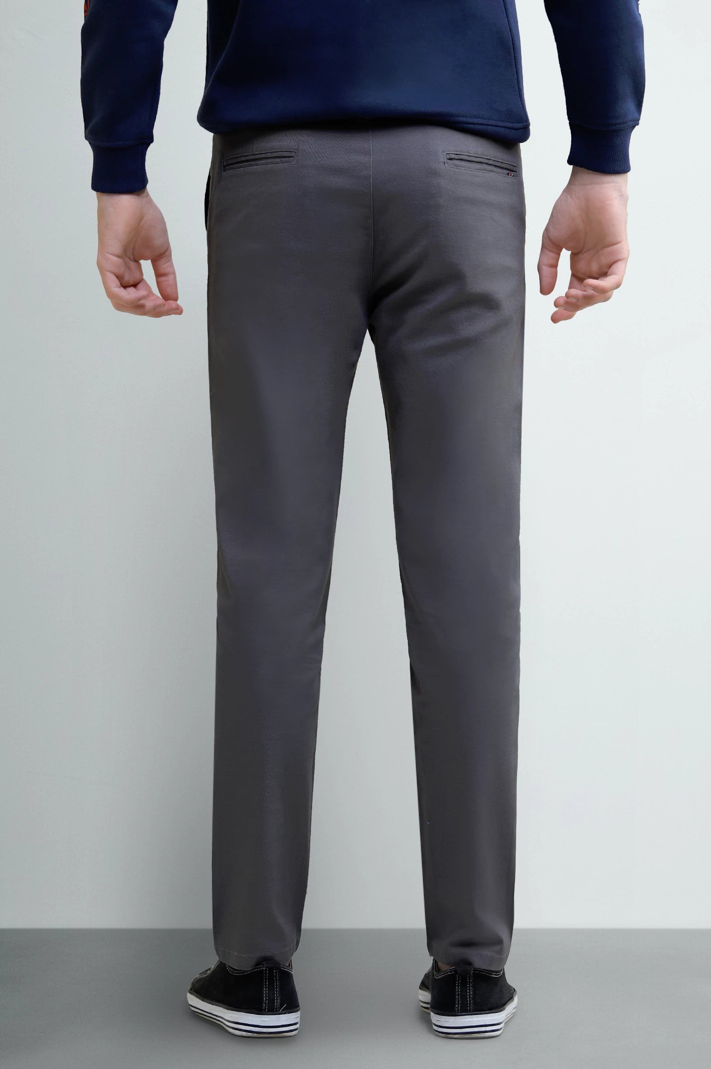Ash Grey Boys Cotton Chinos - Image 3