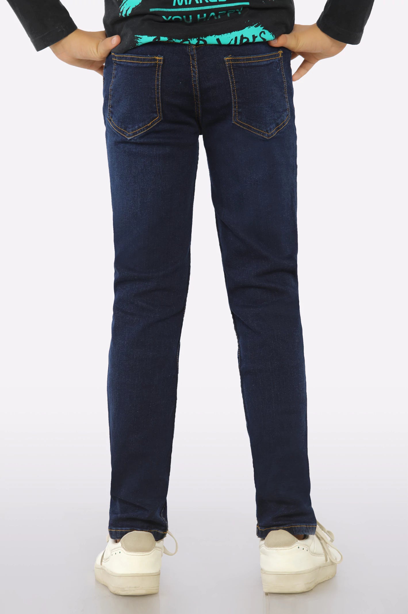 Dark Blue Denim Jeans For Boys - Image 3