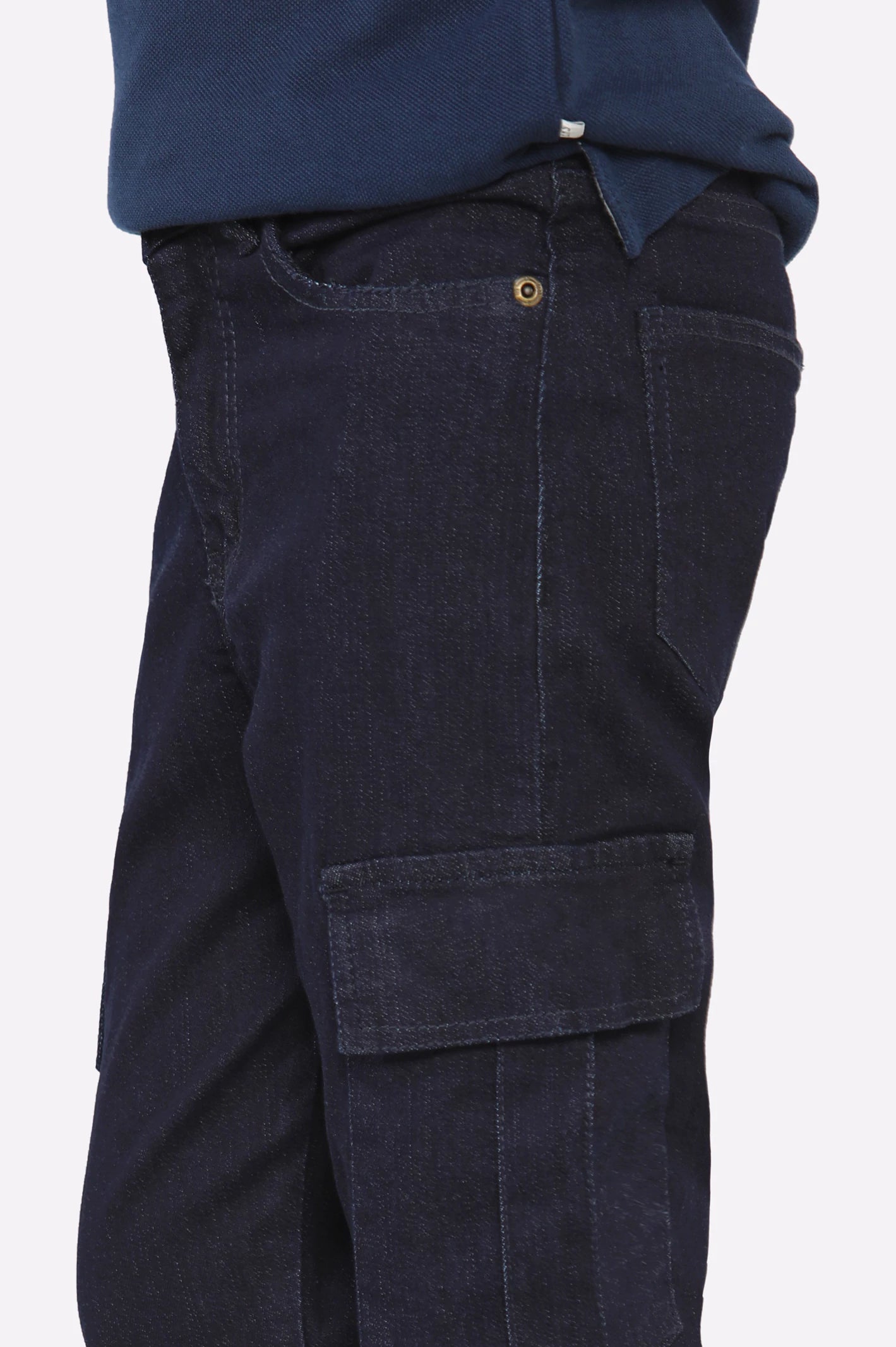 Dark Blue Boys Denim Jeans - Image 2