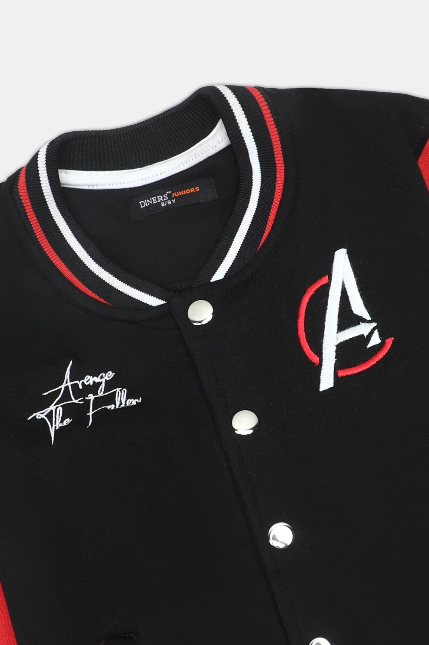 Black and Red Boys Bomber Jacket - Image 2