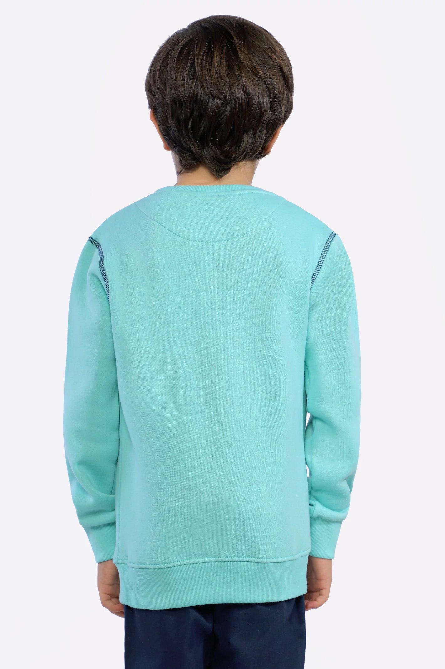 Vintage Design Embossed Boys Sweatshirt - Image 4