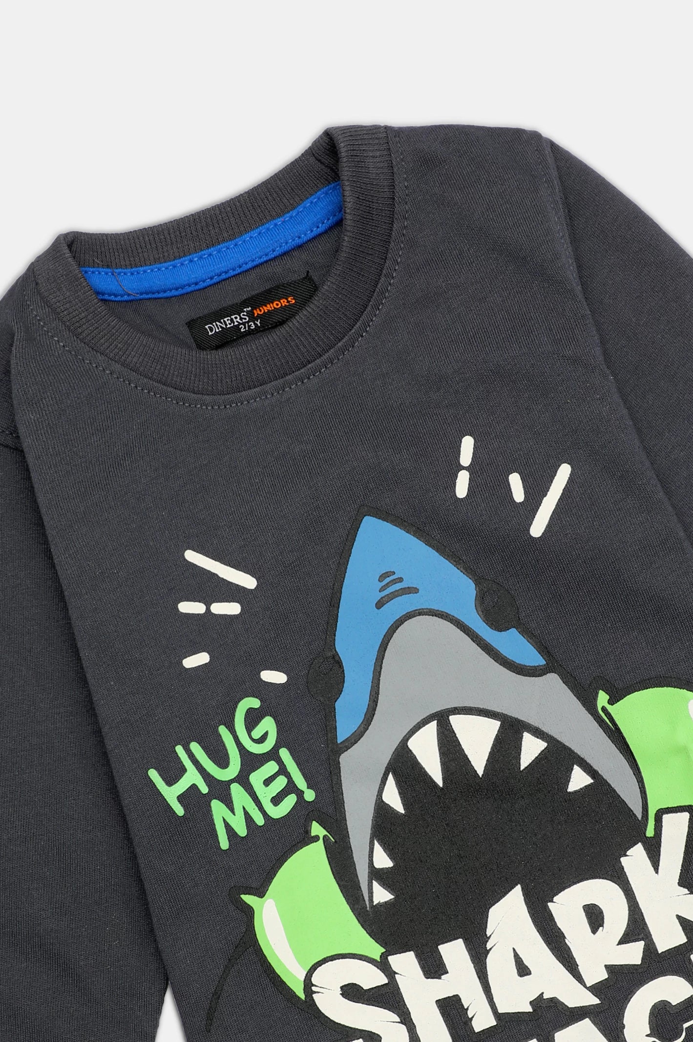 Shark Graphic Print Boys Sweatshirt - Image 2