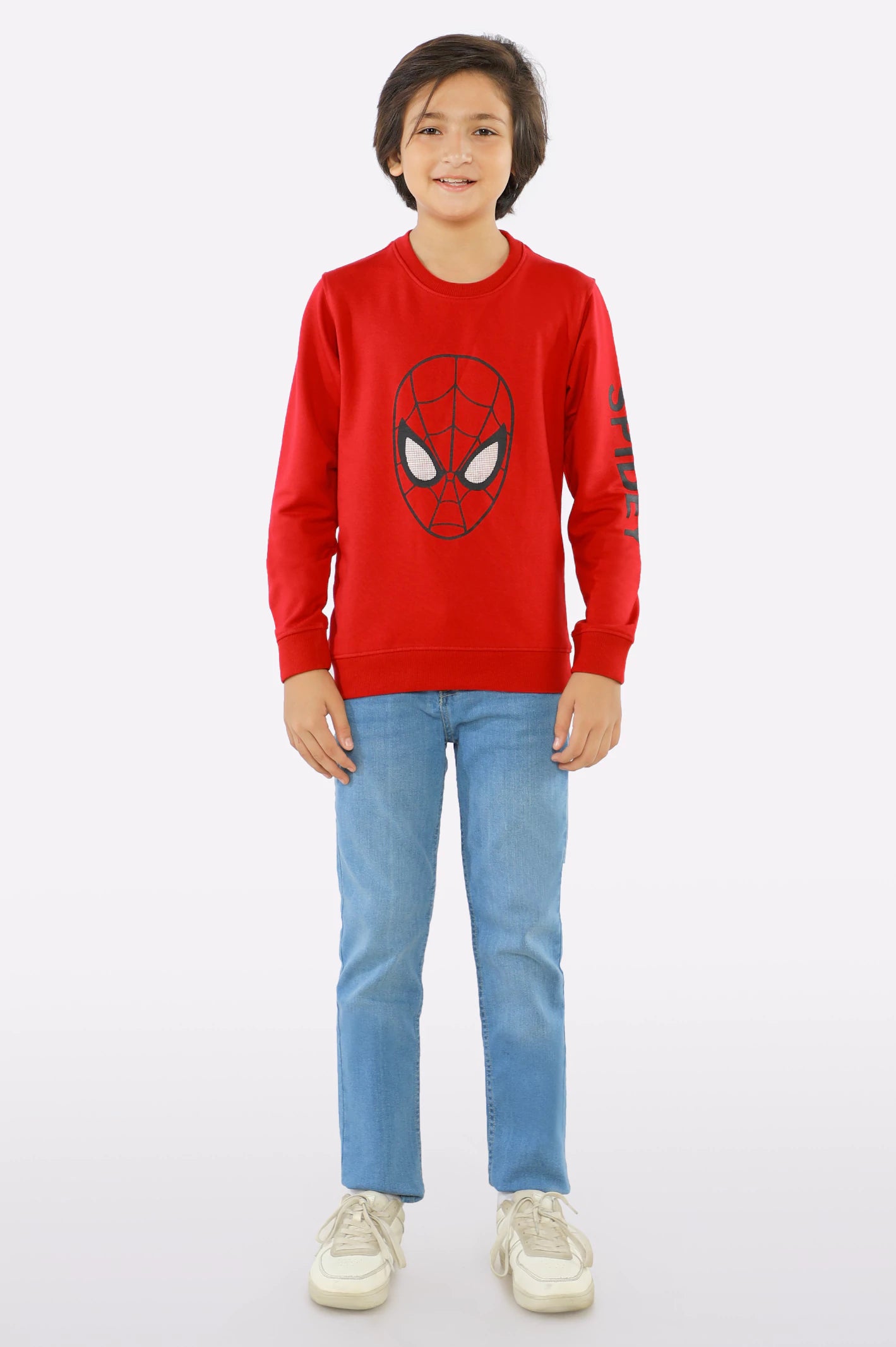 Red Spider Man Printed Boys Sweatshirt - Image 2