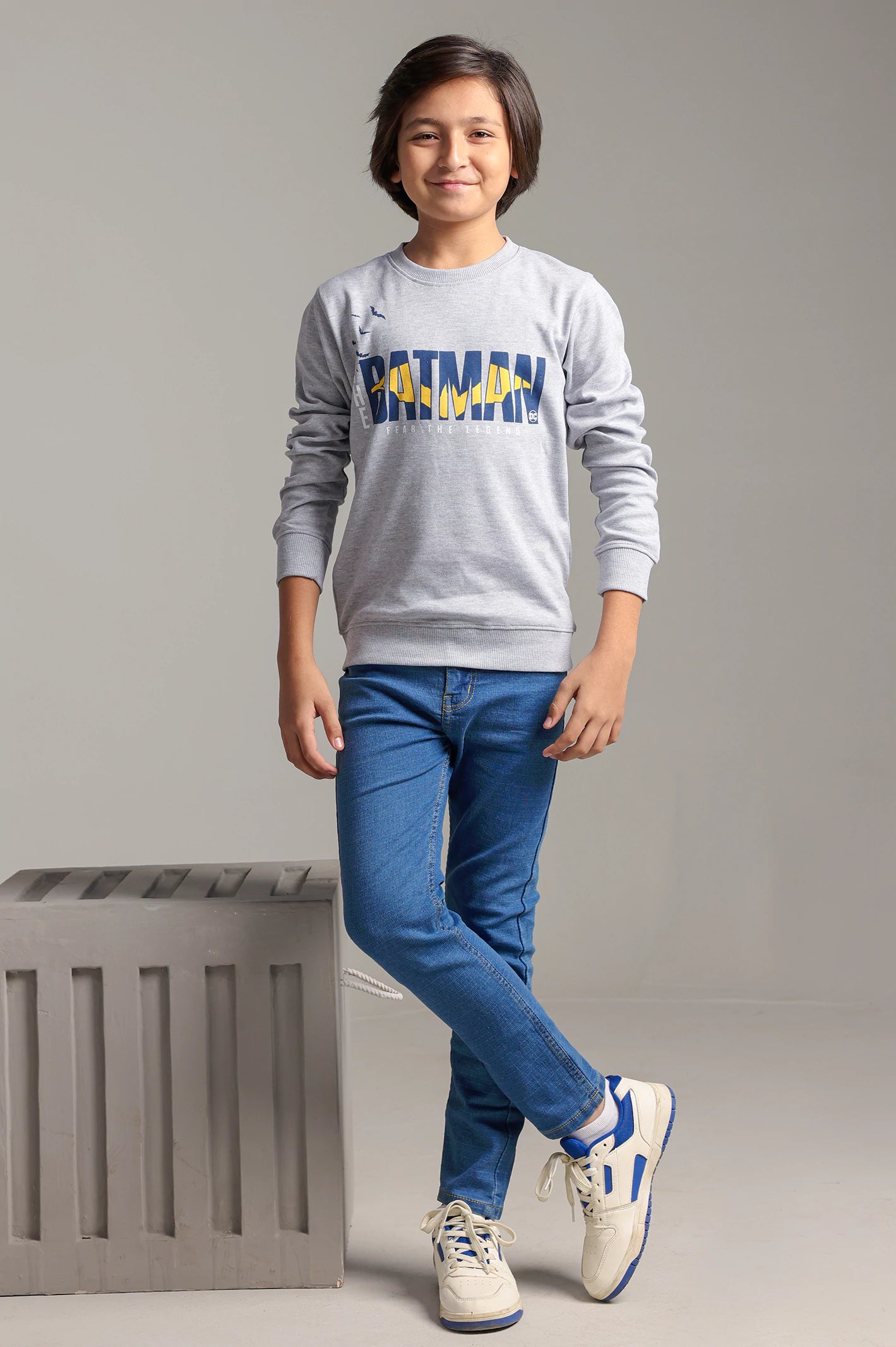 Batman Graphic Print Boys Sweatshirt - Image 2
