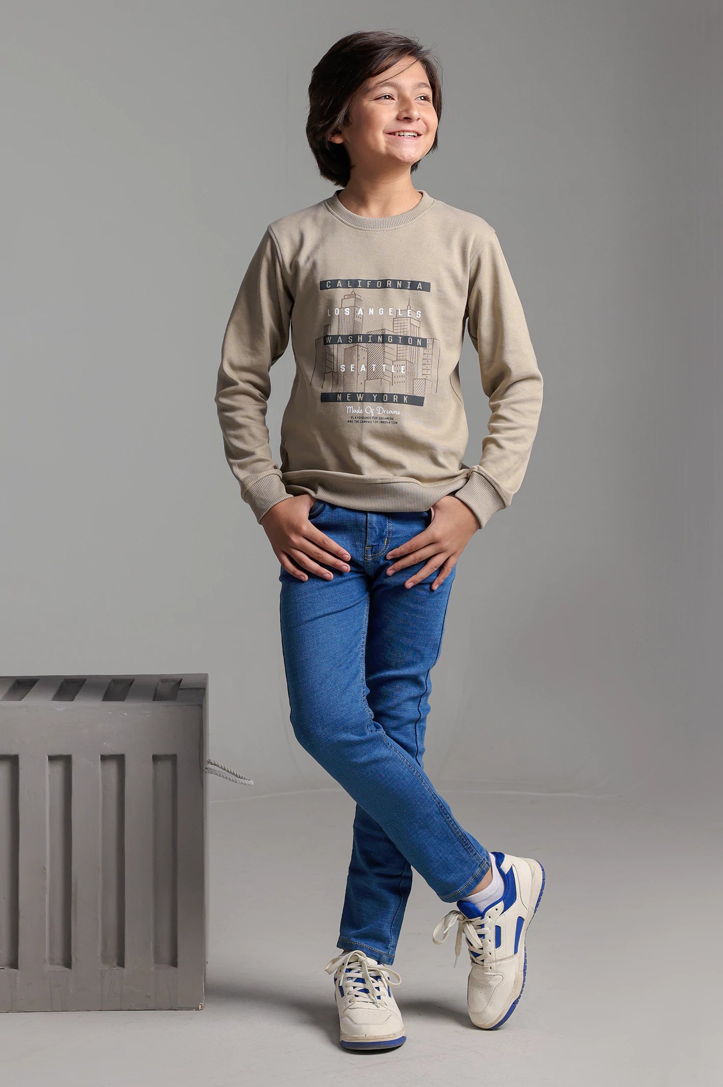Statement Graphic Print Boys Sweatshirt - Image 2