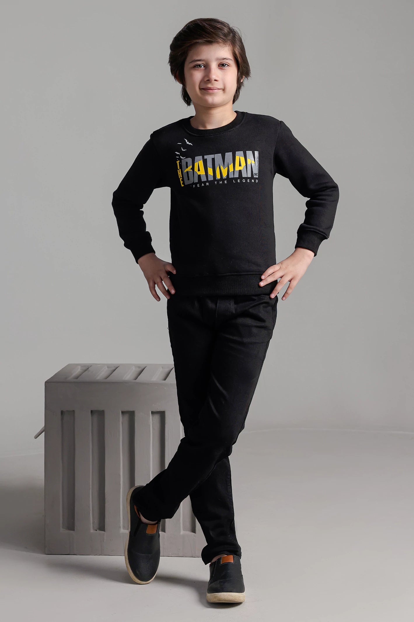Batman Graphic Print Boys Sweatshirt - Image 2
