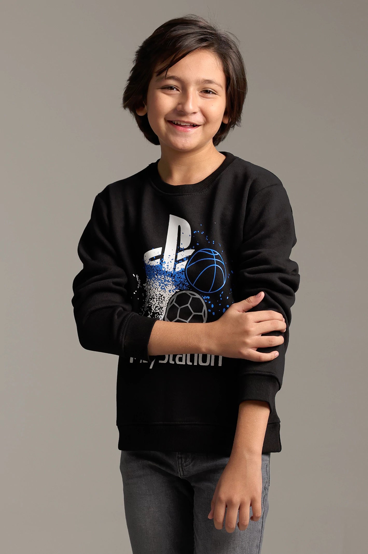 PlayStation Graphic Print Boys Sweatshirt - Image 4