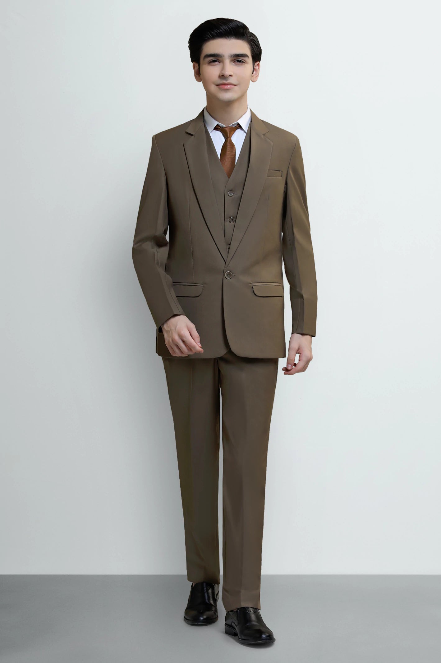 Brown Suiting for Boys