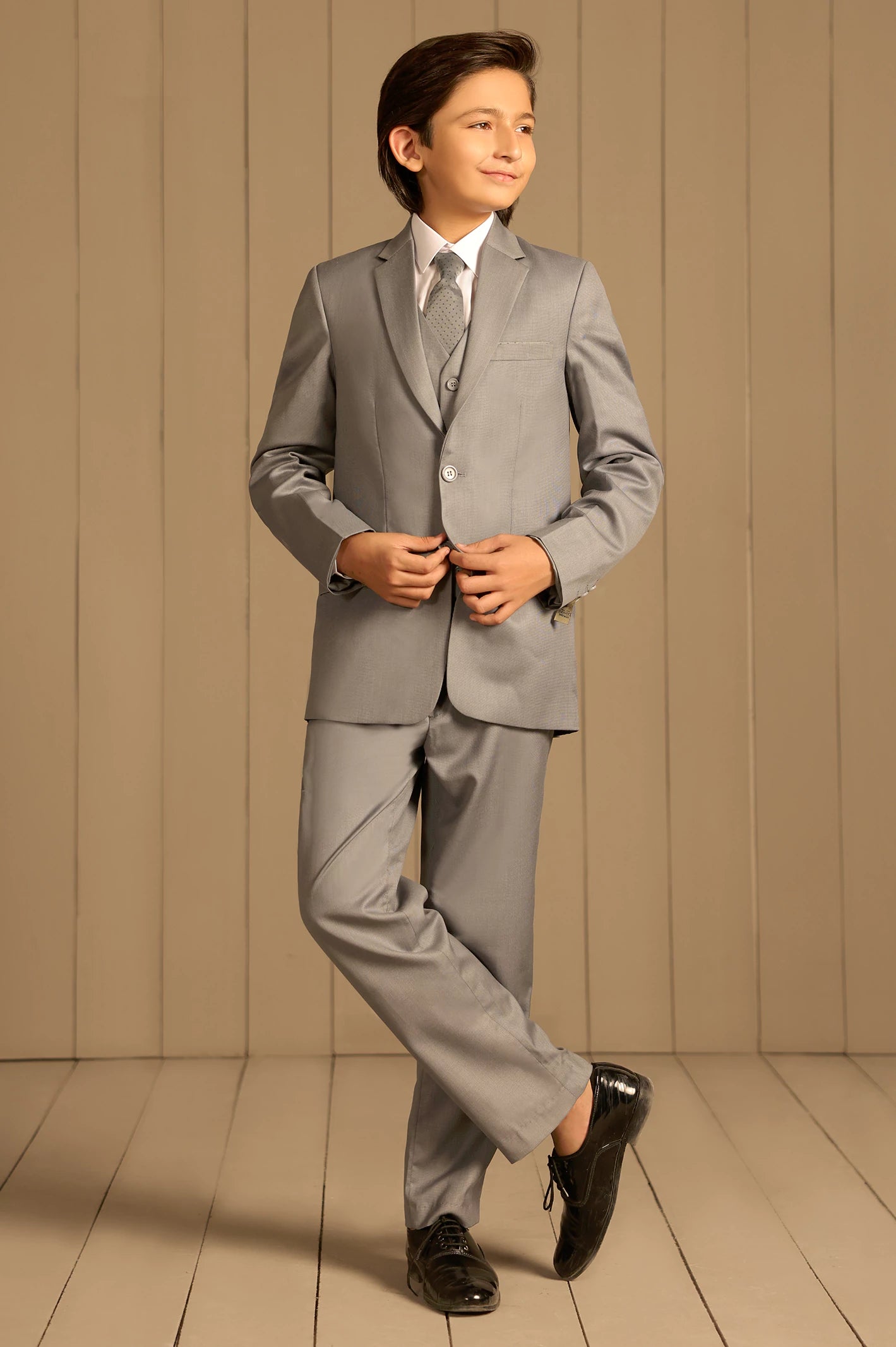 Grey Suiting for Boys - Image 3