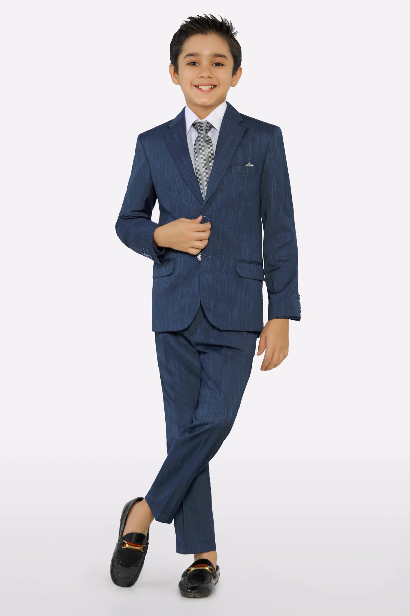 Navy Blue Suiting for Boys