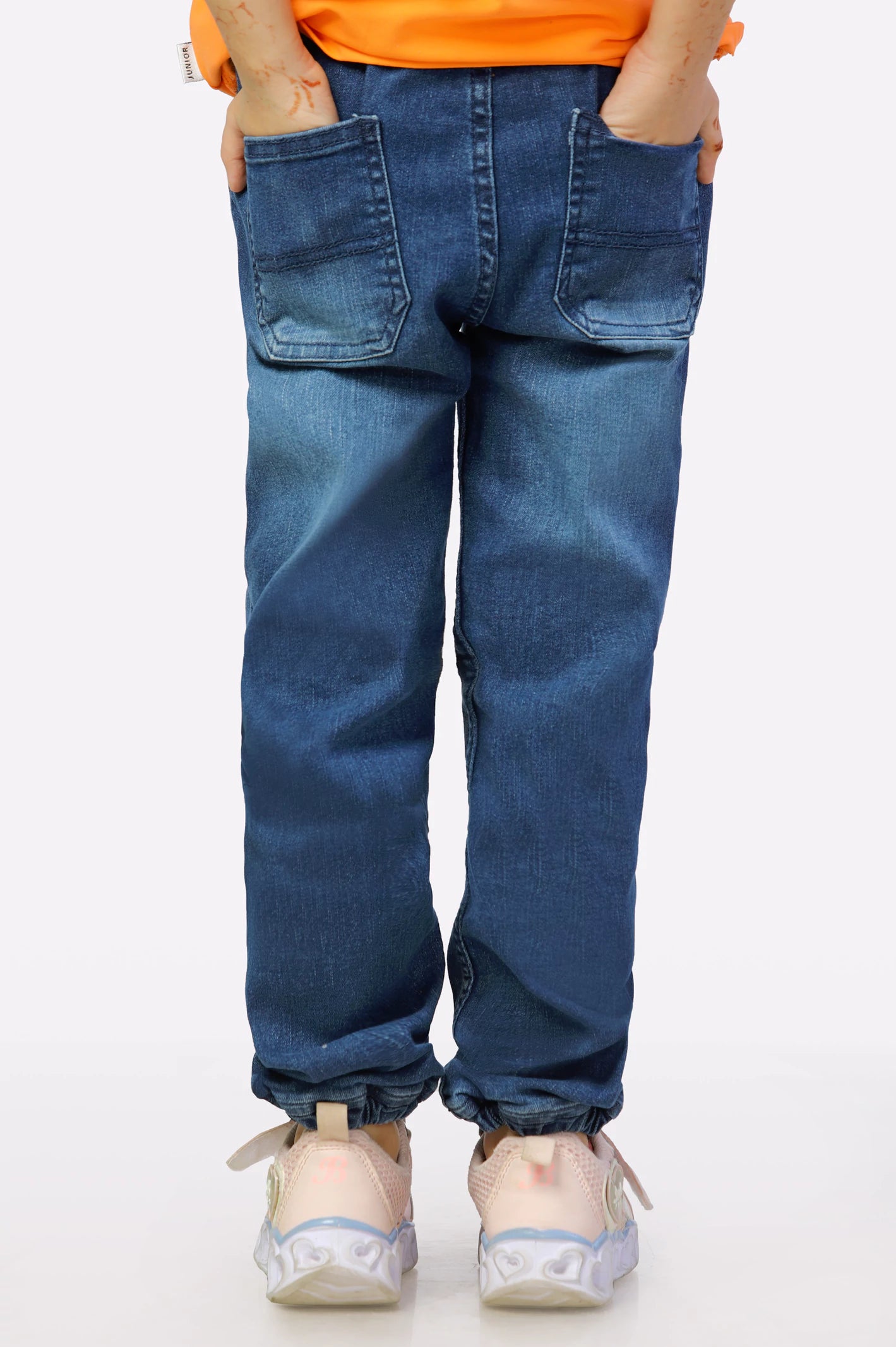 Dark Blue Girls Jeans - Image 3