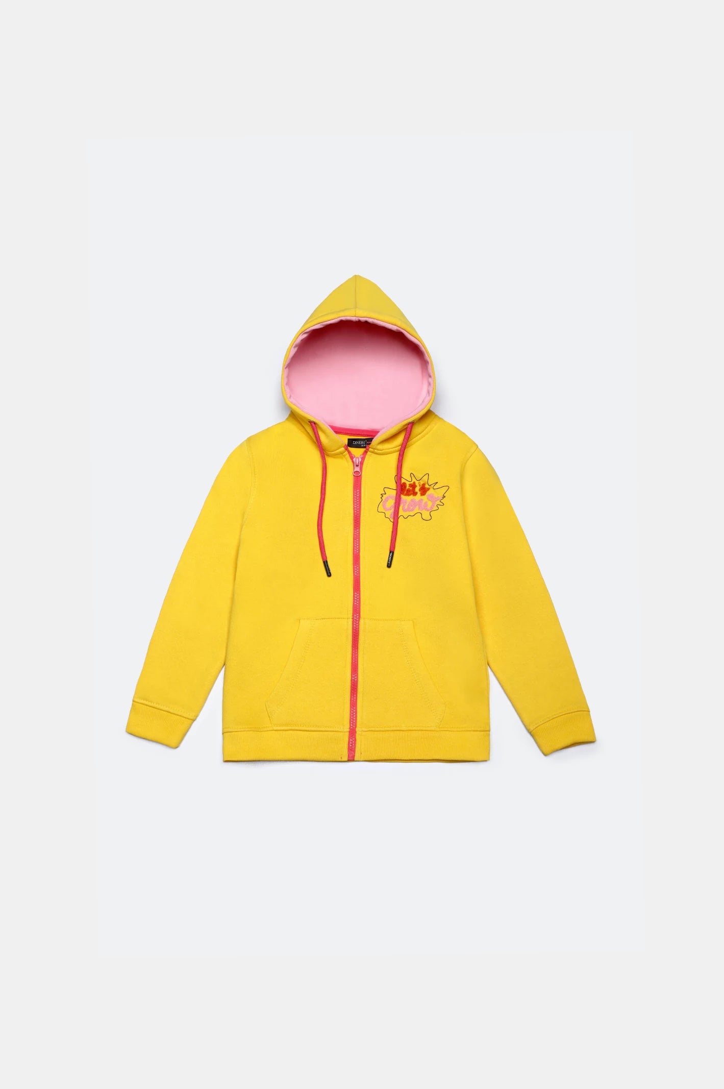 Mustard Graphic Girls Hoodie