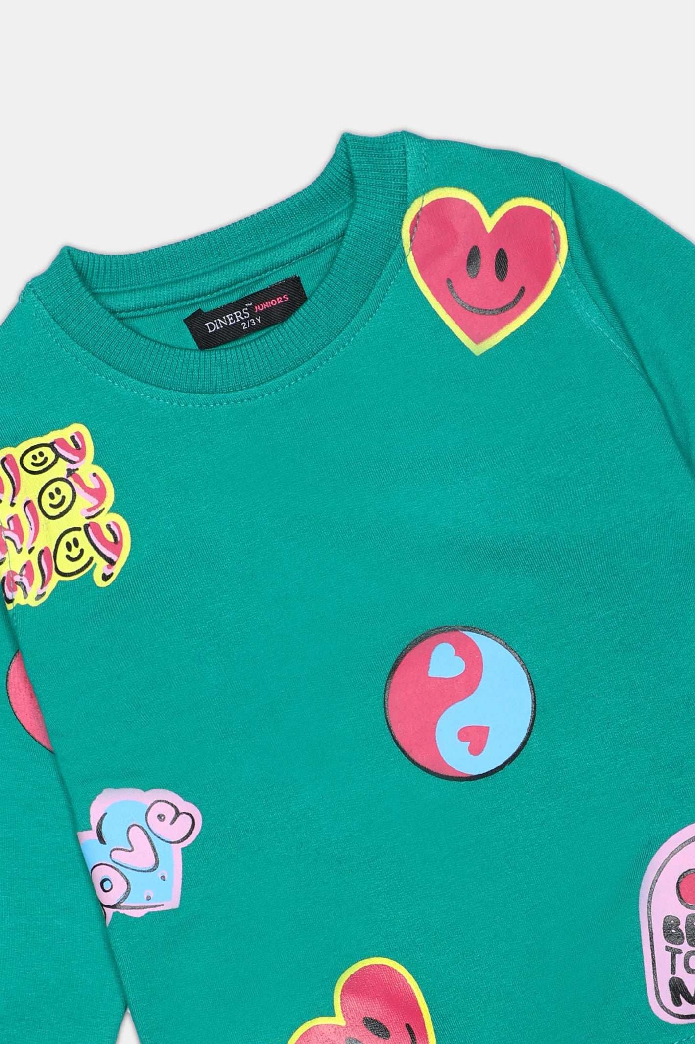 Graphic Print Girls Sweatshirt With Trouser - Image 2