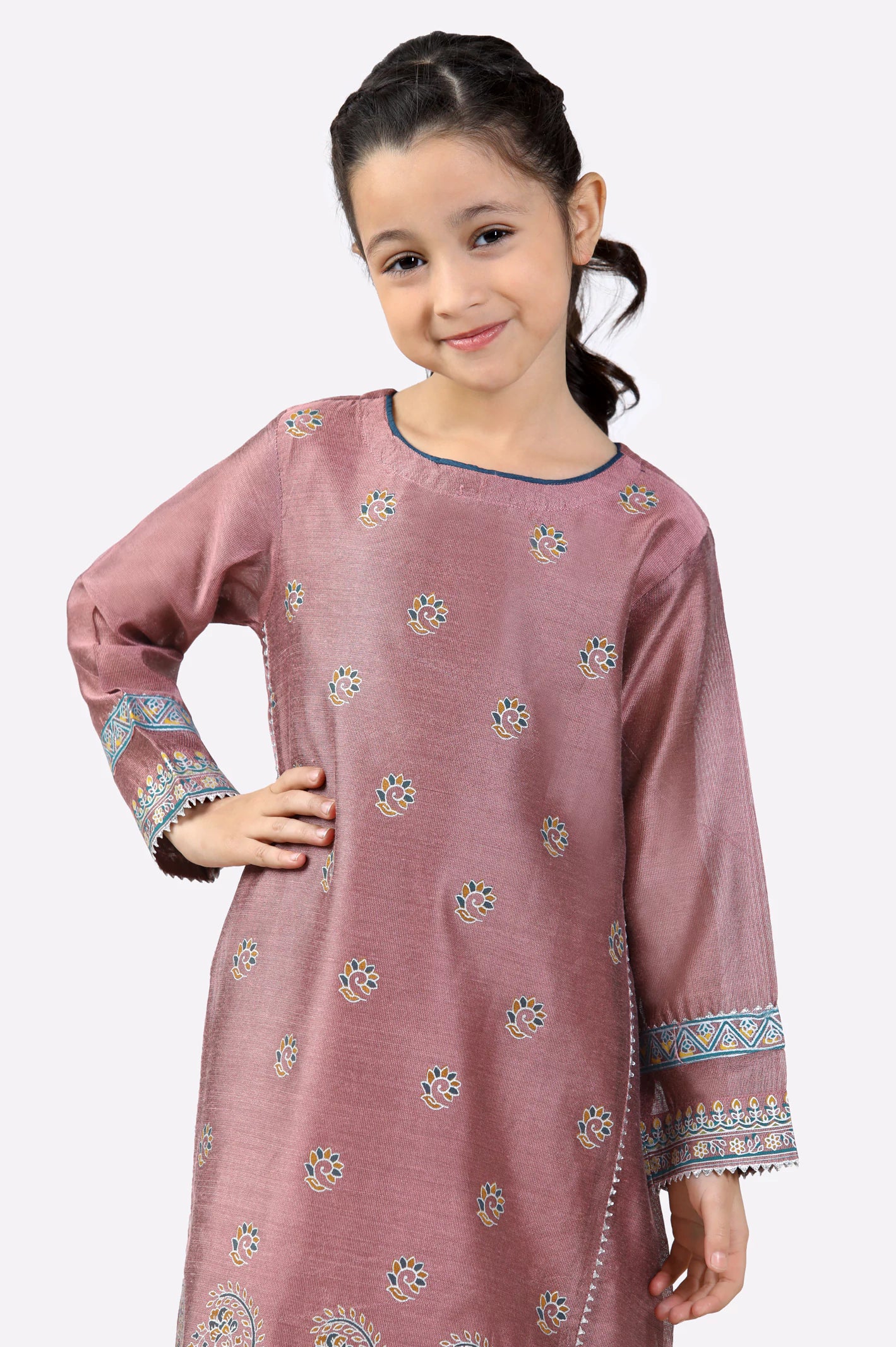 Block Printed Girls Kurti - Image 2