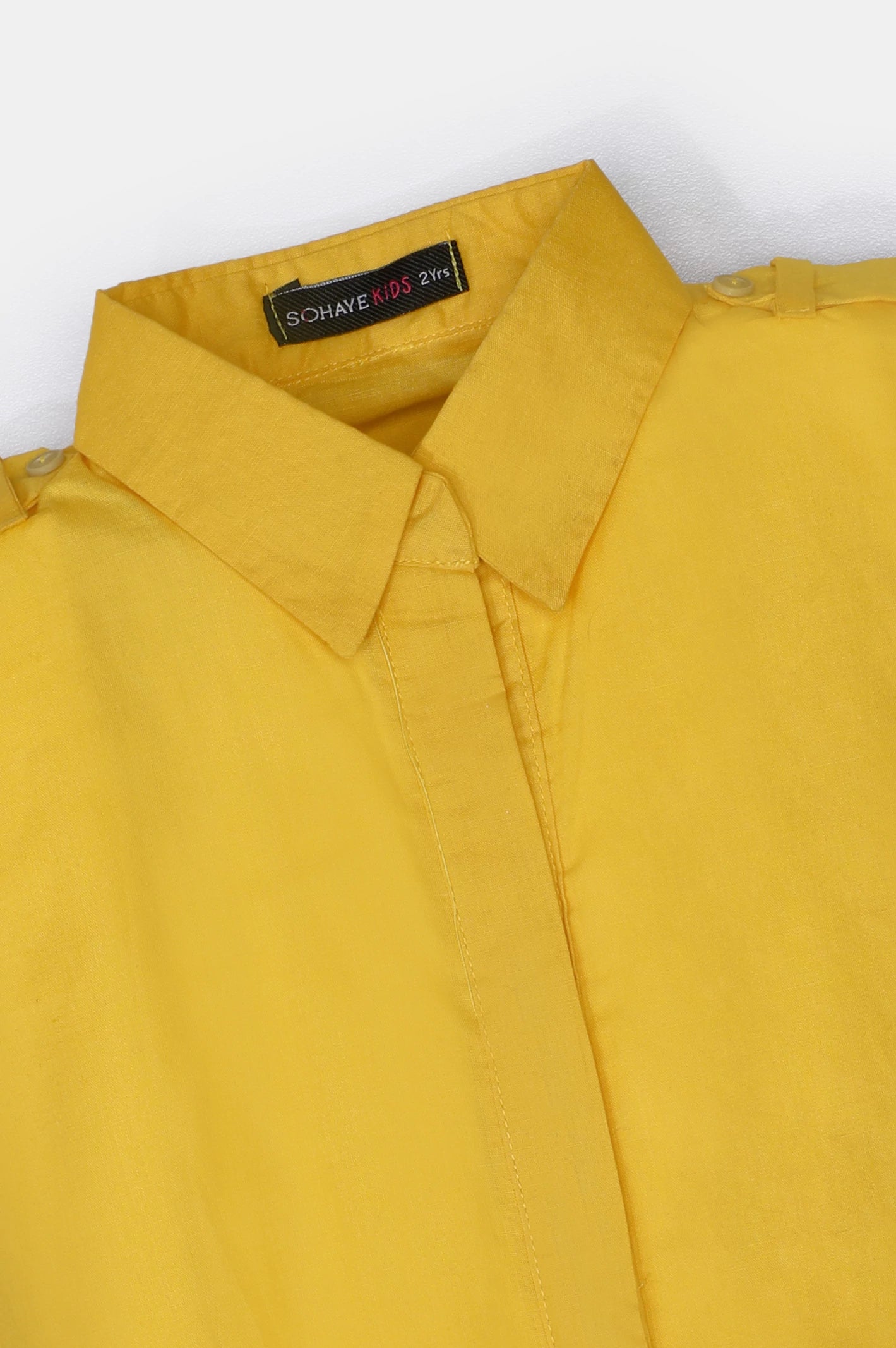 Yellow Stylised Girls Kurti - Image 2
