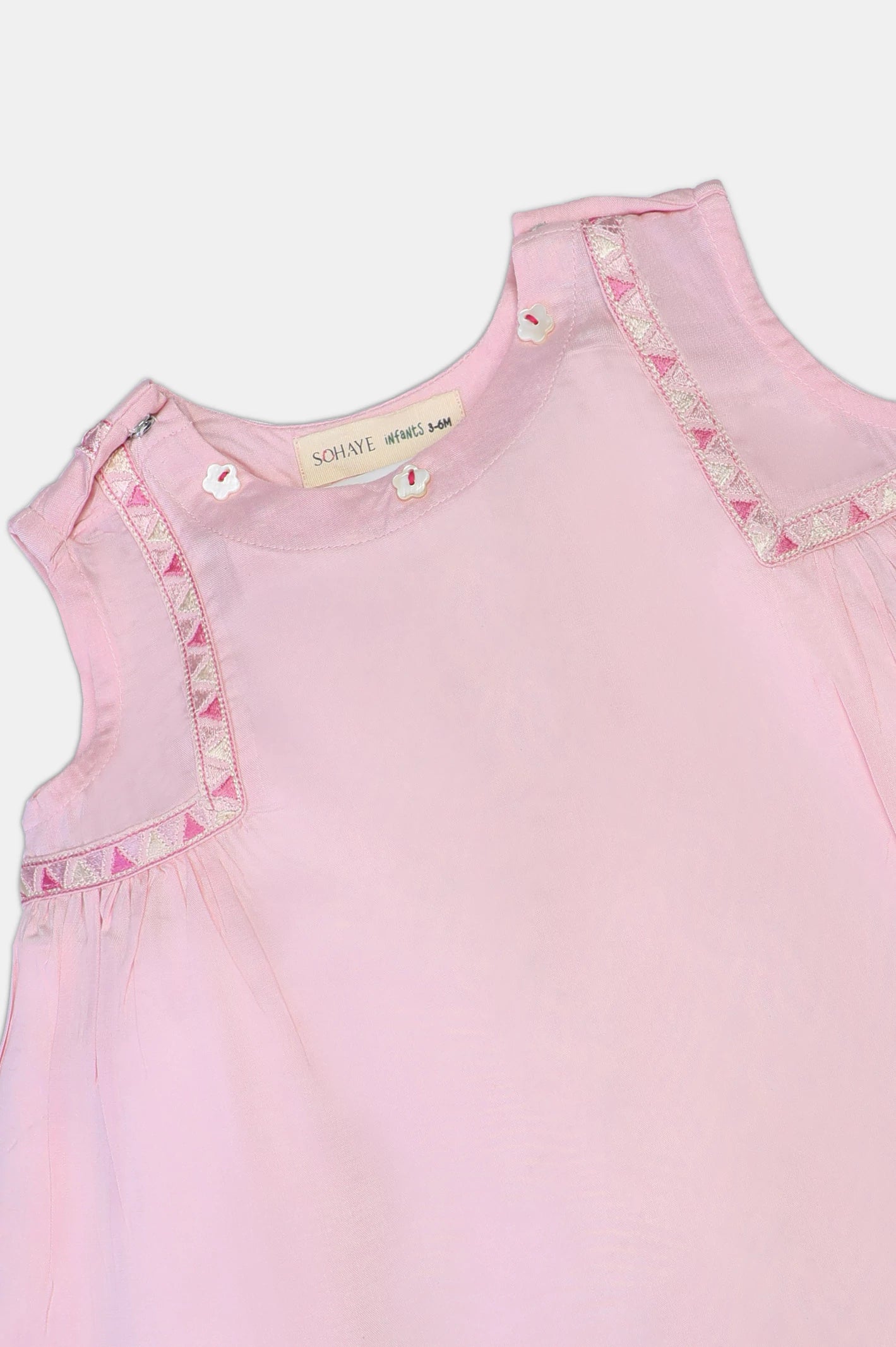 Light Pink Embroidered Infant 2PC - Image 2