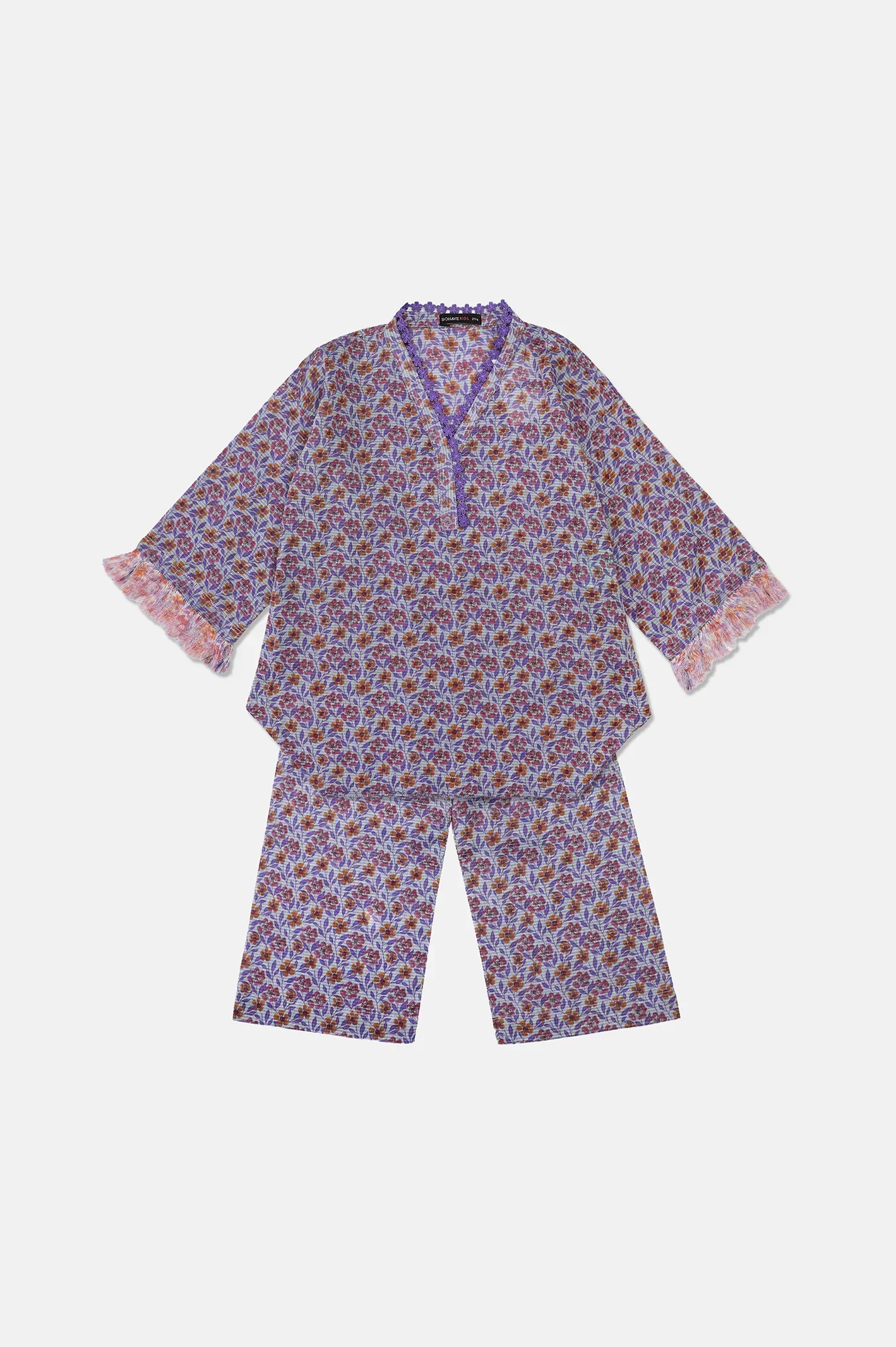 Printed Multi Girls 2PC