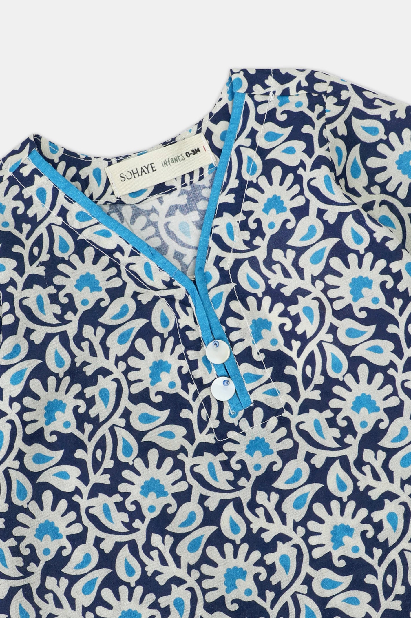 Cambric Printed - Light Green Infant 2PC - Image 2