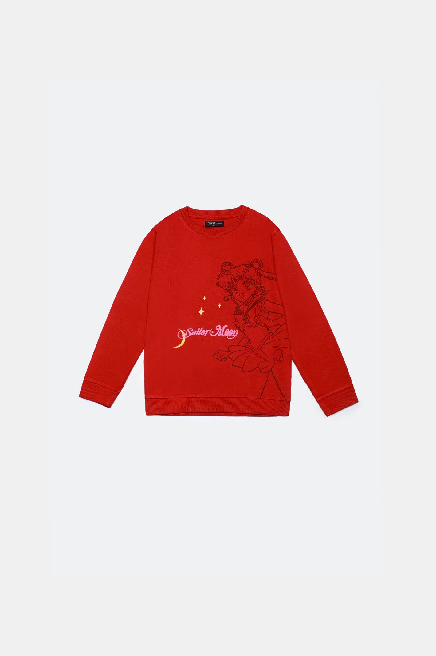 Red Graphic Girls Sweatshirt