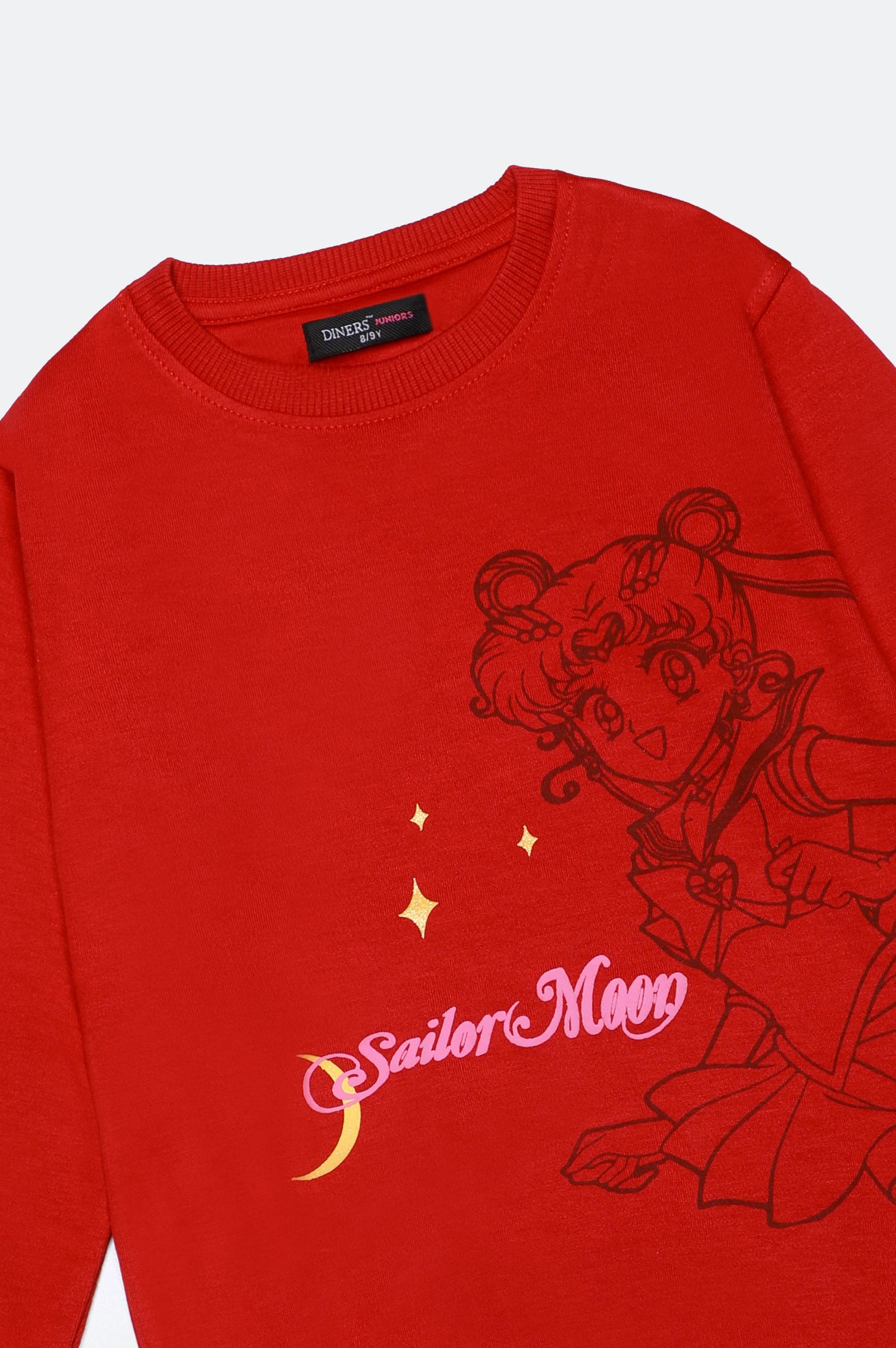 Red Graphic Girls Sweatshirt - Image 2