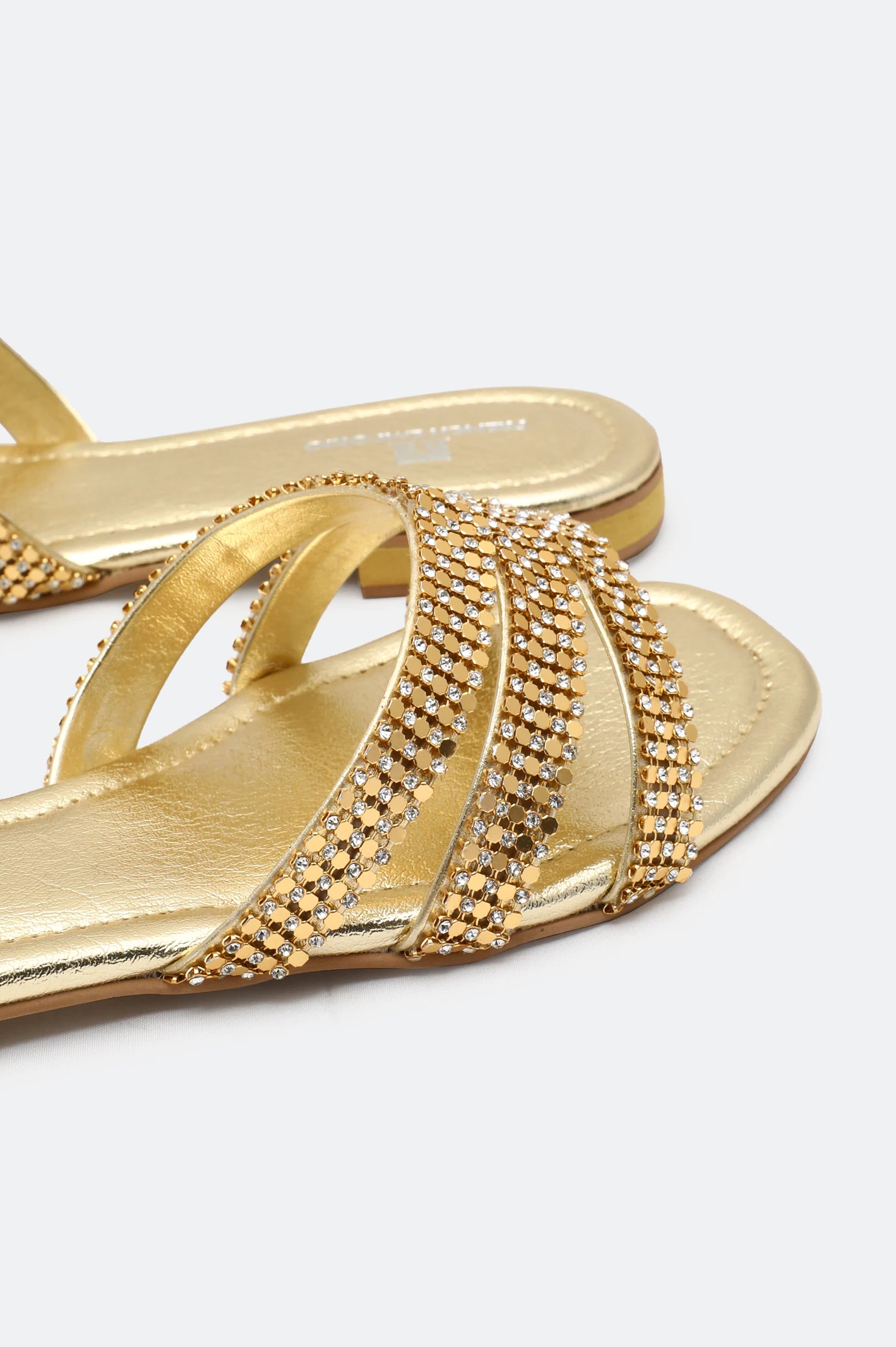 Golden Ladies Formal Slippers - Image 2