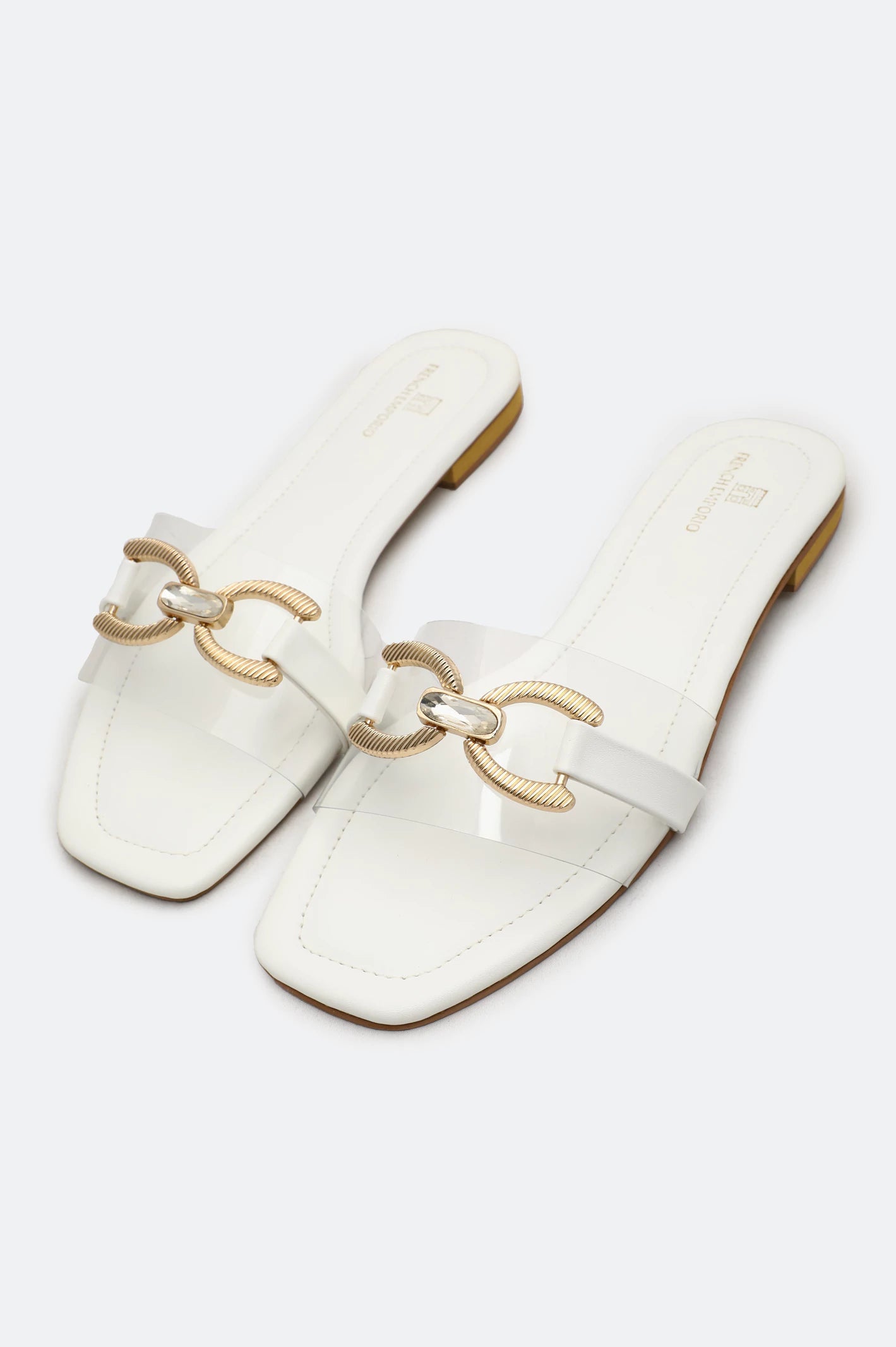 White Ladies Casual Slippers - Image 4