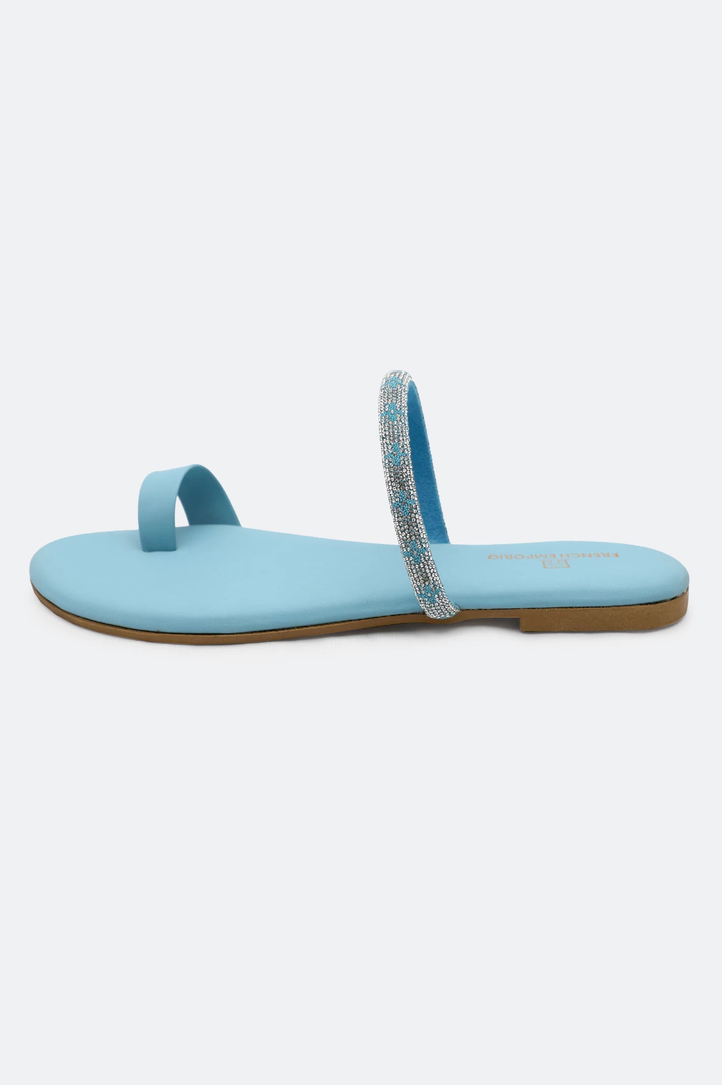 Turquoise Ladies Casual Slippers - Image 3